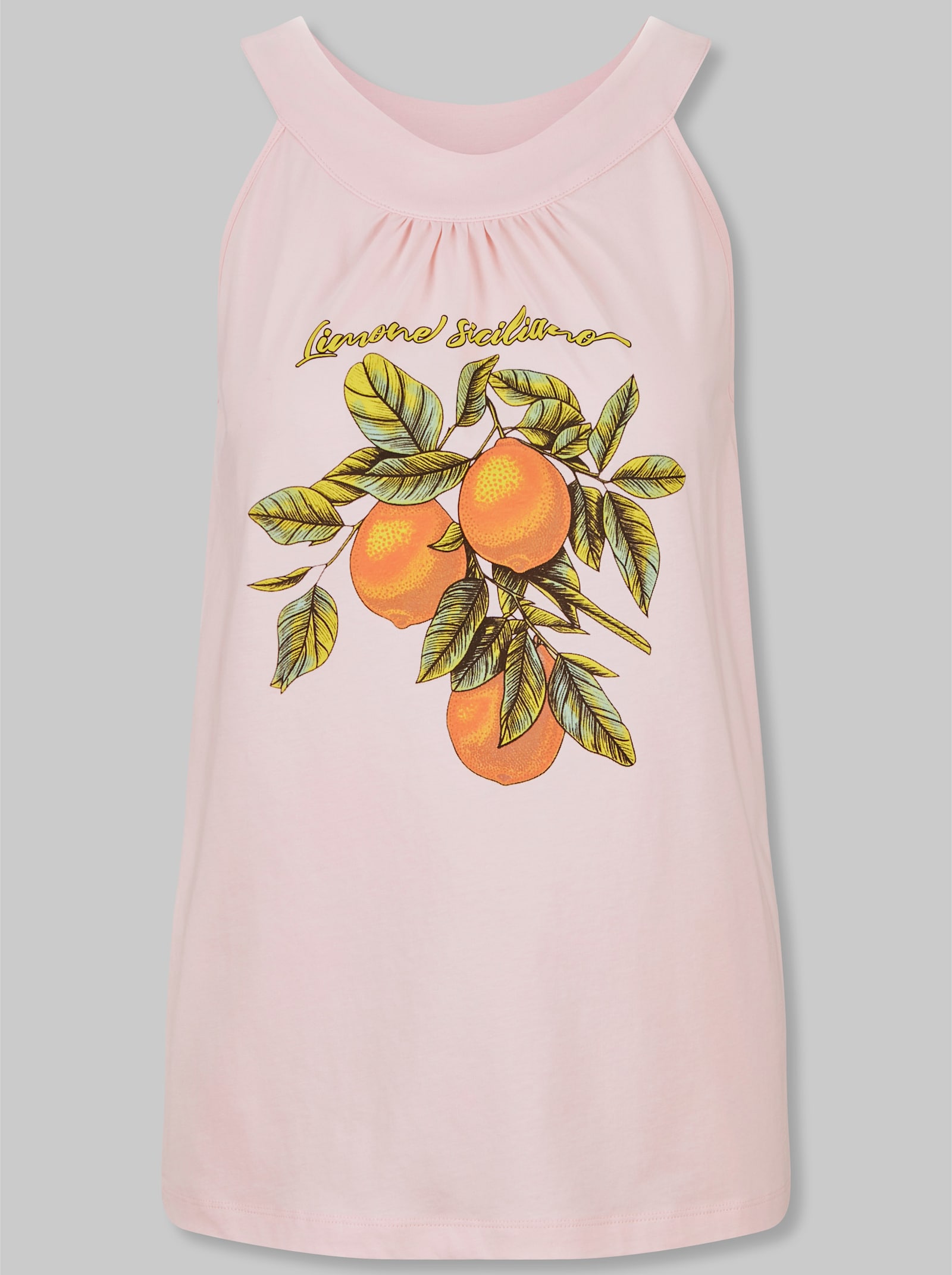 heine Shirttop mit Zitronen-Motiv - hellrosé-bedruckt