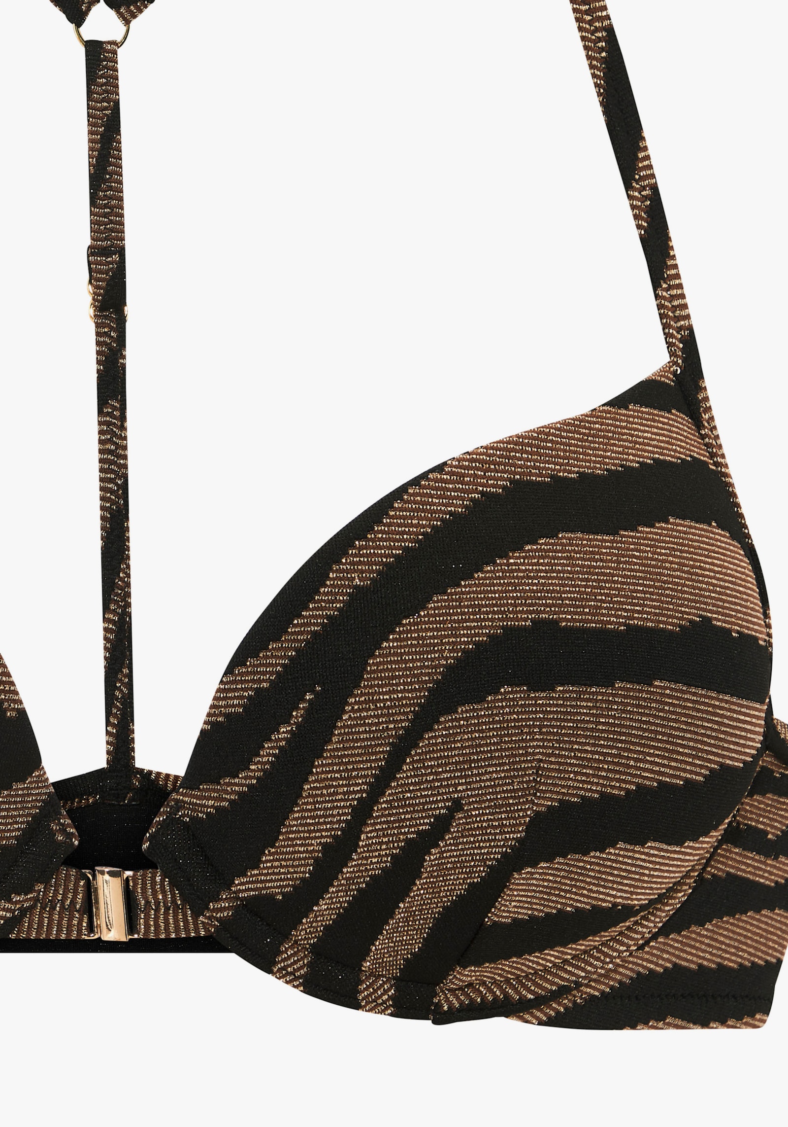 Bruno Banani Push-Up-Bikini - schwarz-gold