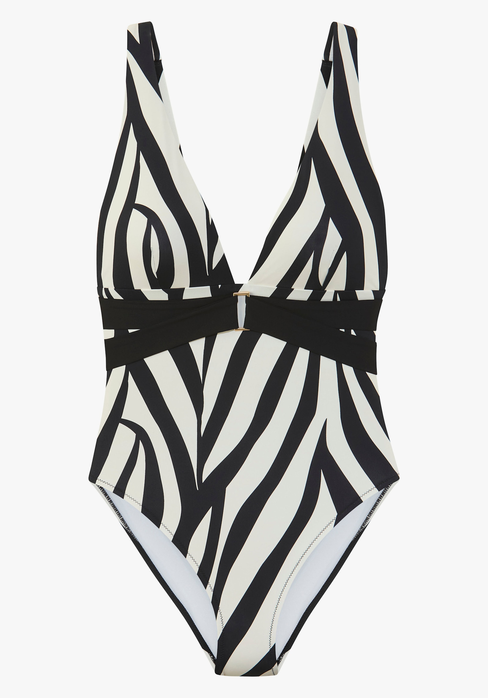 French Connection Badeanzug - schwarz-creme