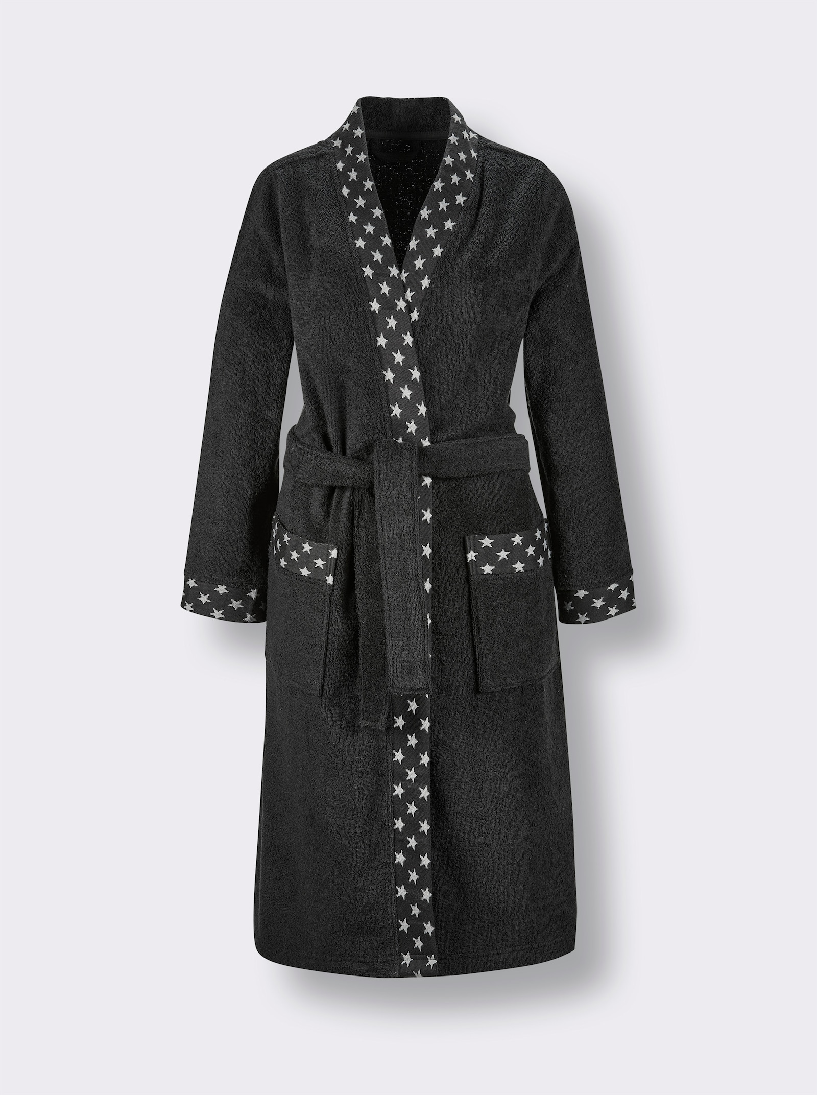 feel good Bademantel - schwarz