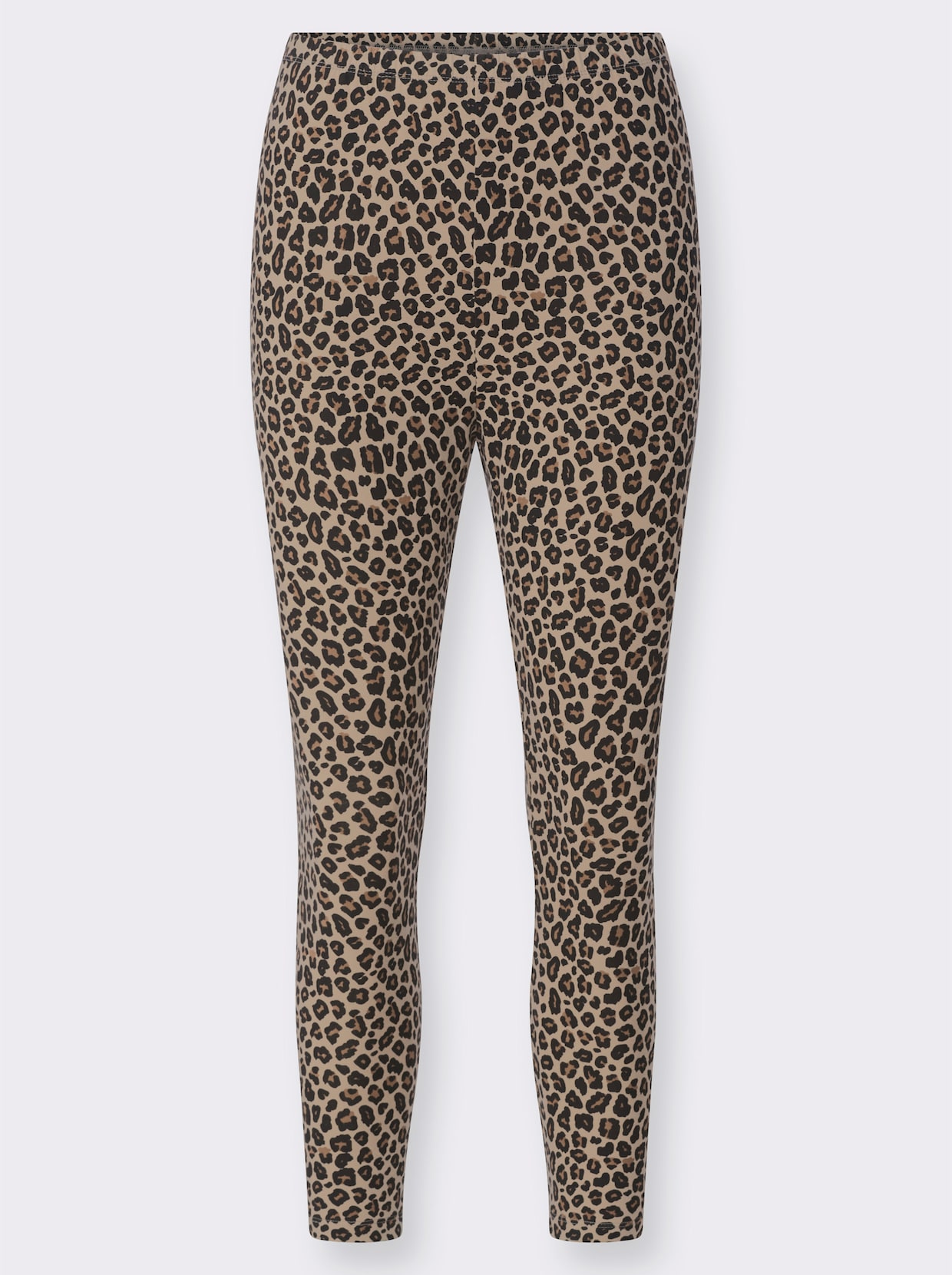 Leggings im Leo-Dessin - beige-bedruckt