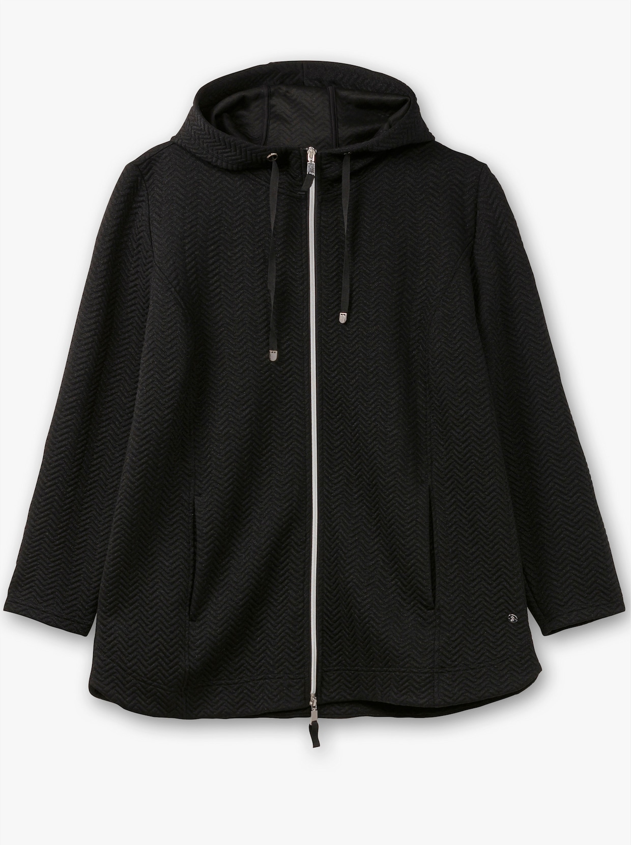 sheego Sweatjacke - schwarz