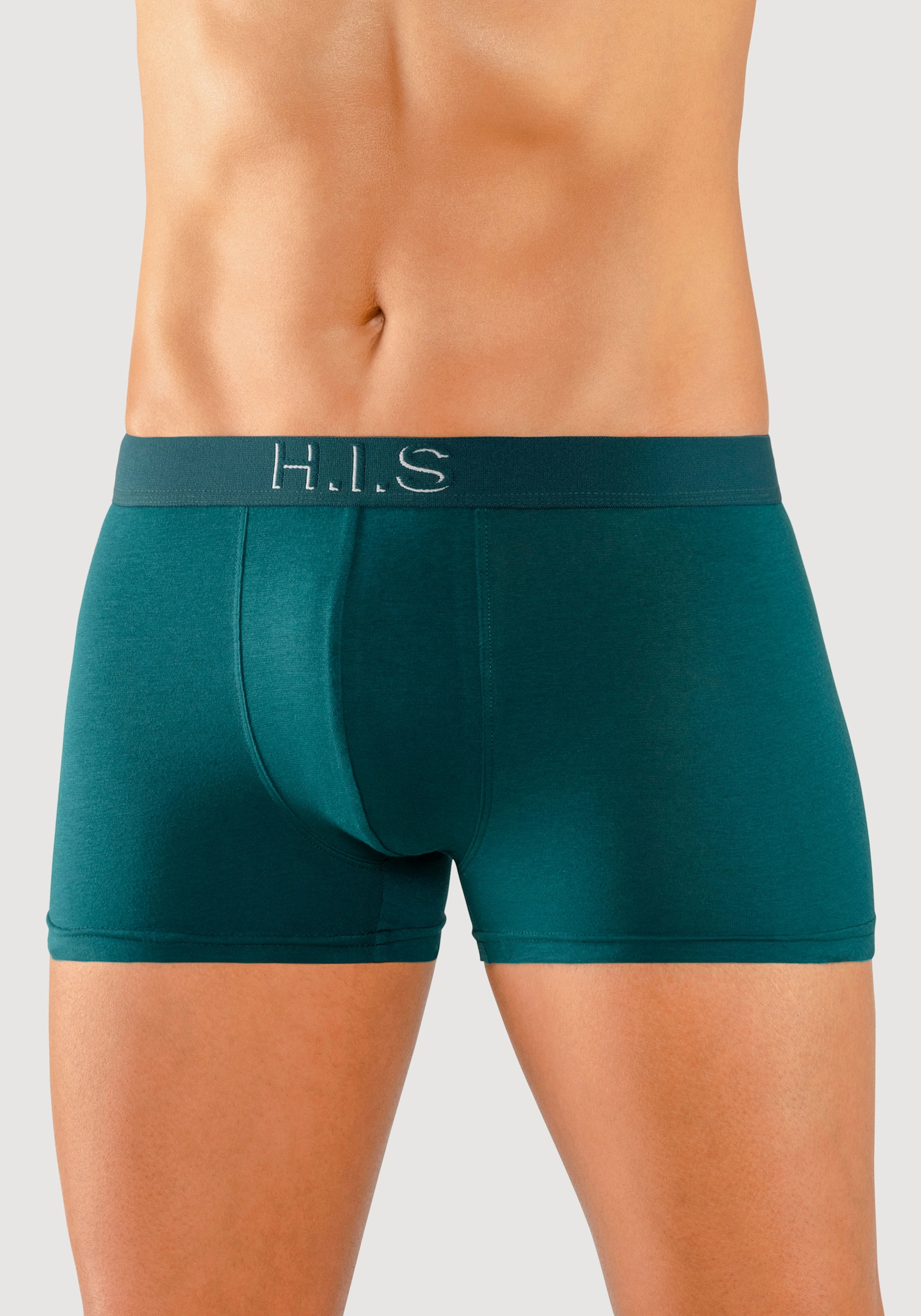 H.I.S Boxer - petrol, bordeaux, schwarz, olivgrün, navy