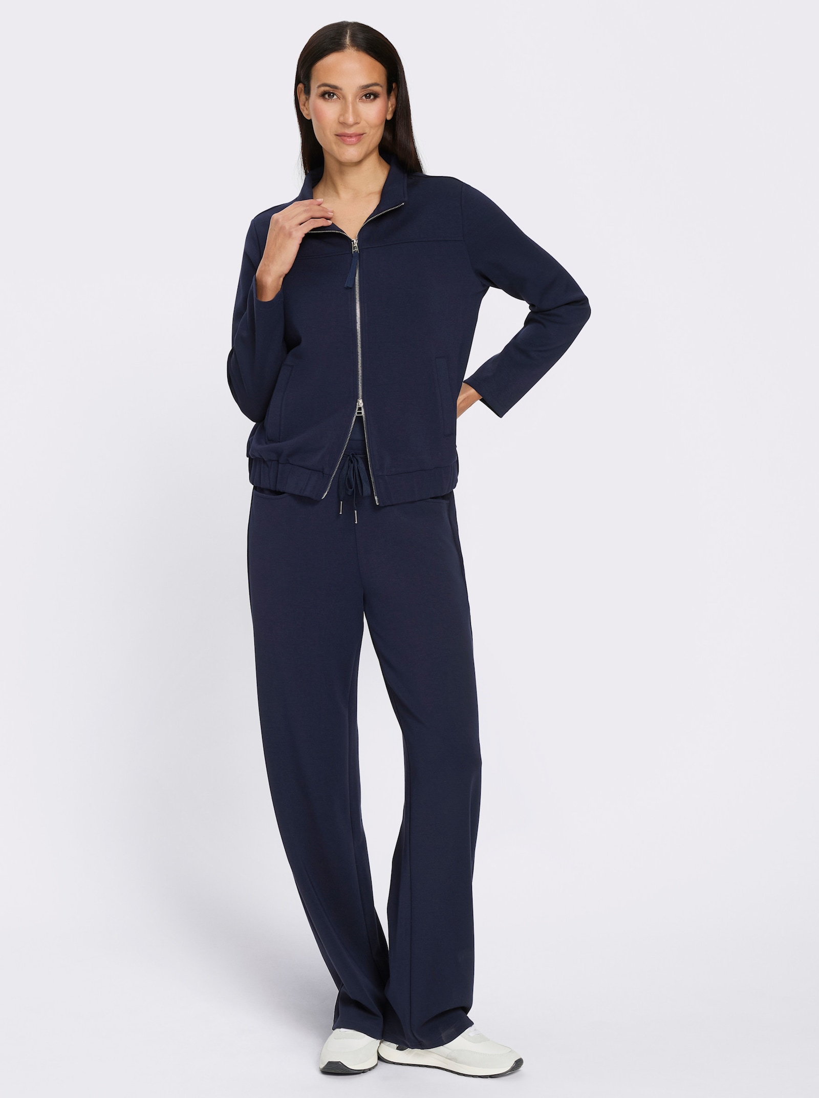 heine Hosenanzug mit trendigem Stehkragen - marine