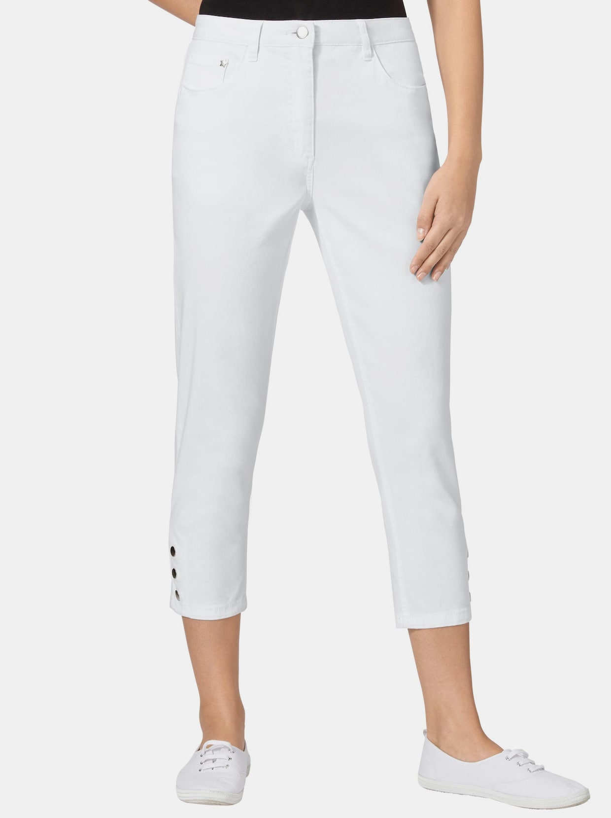 Pantalon extensible - blanc