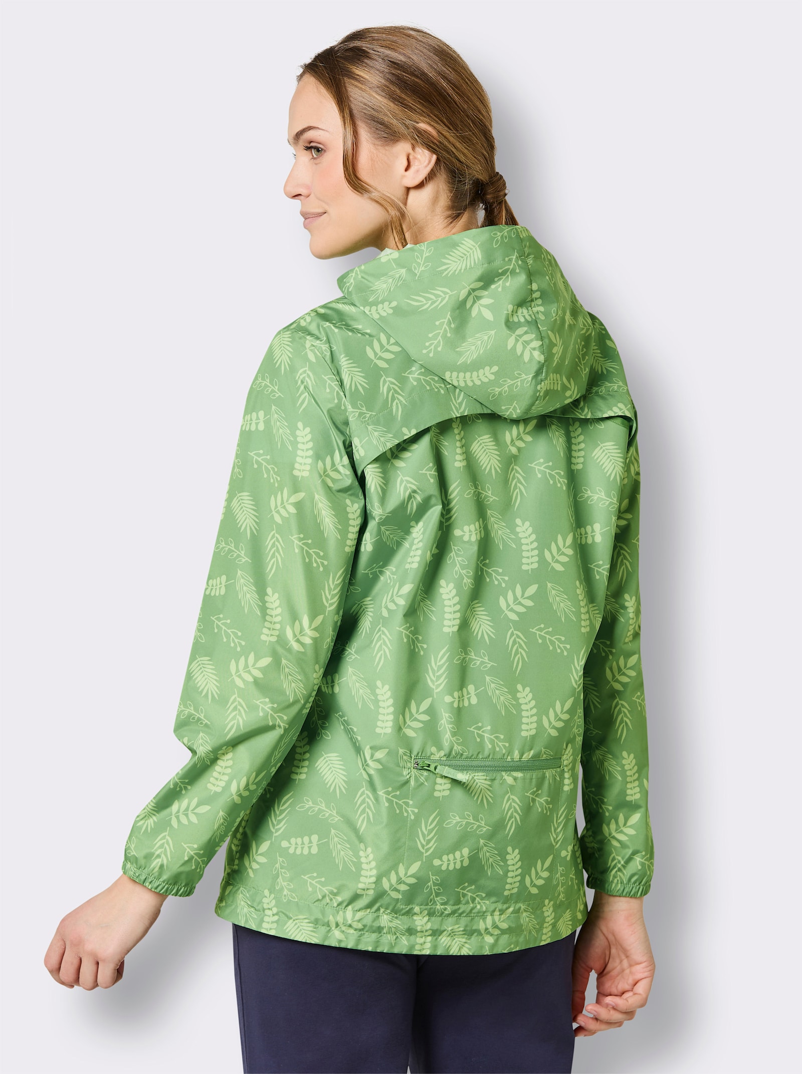 Catamaran Sports Funktionsjacke mit Reißverschluss-Tasche hinten - apfel-reseda