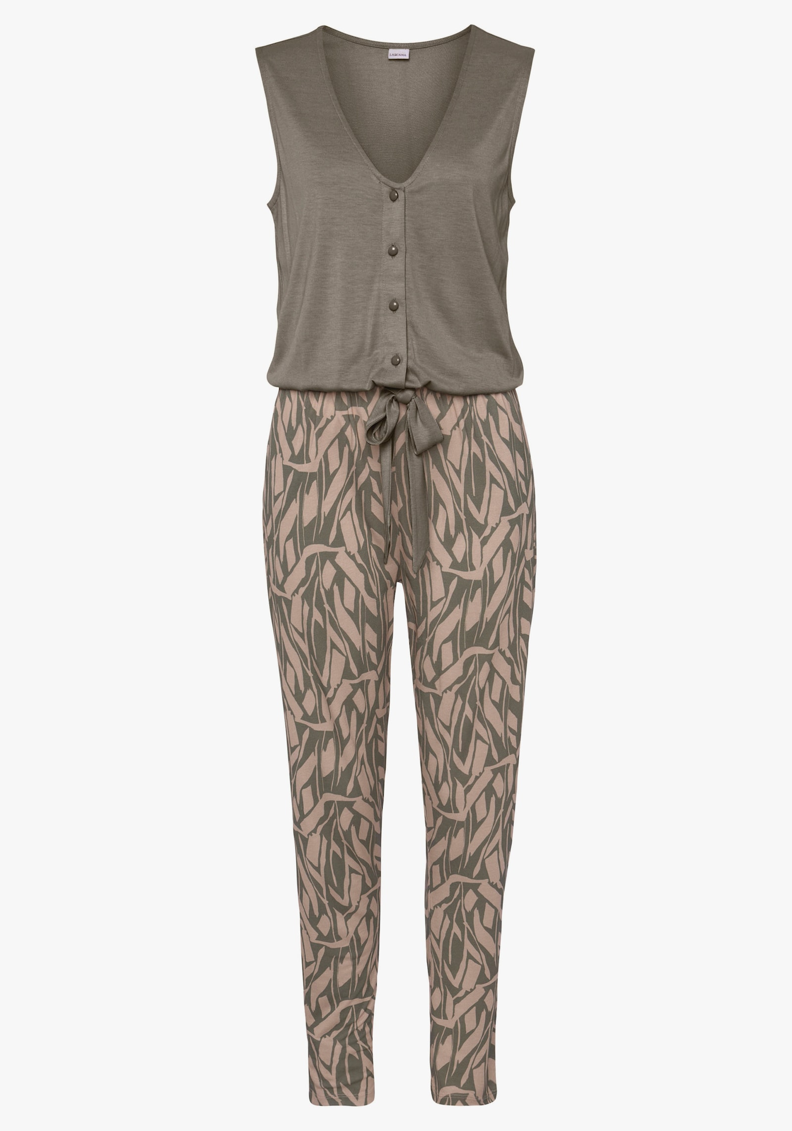 Buffalo Overall - khaki-sand bedruckt