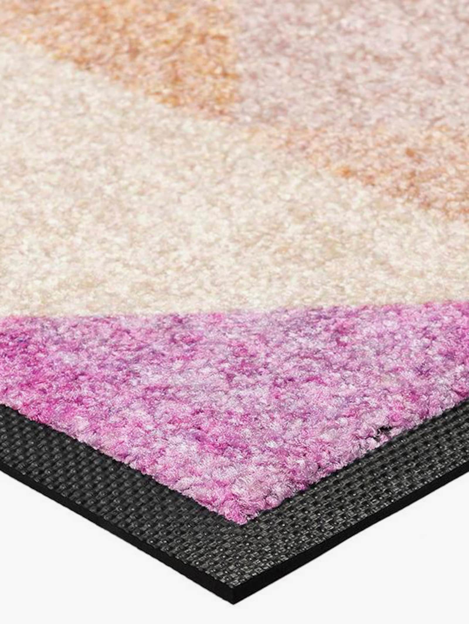 wash+dry by Kleen-Tex Fußmatte - mint-rosé-bedruckt