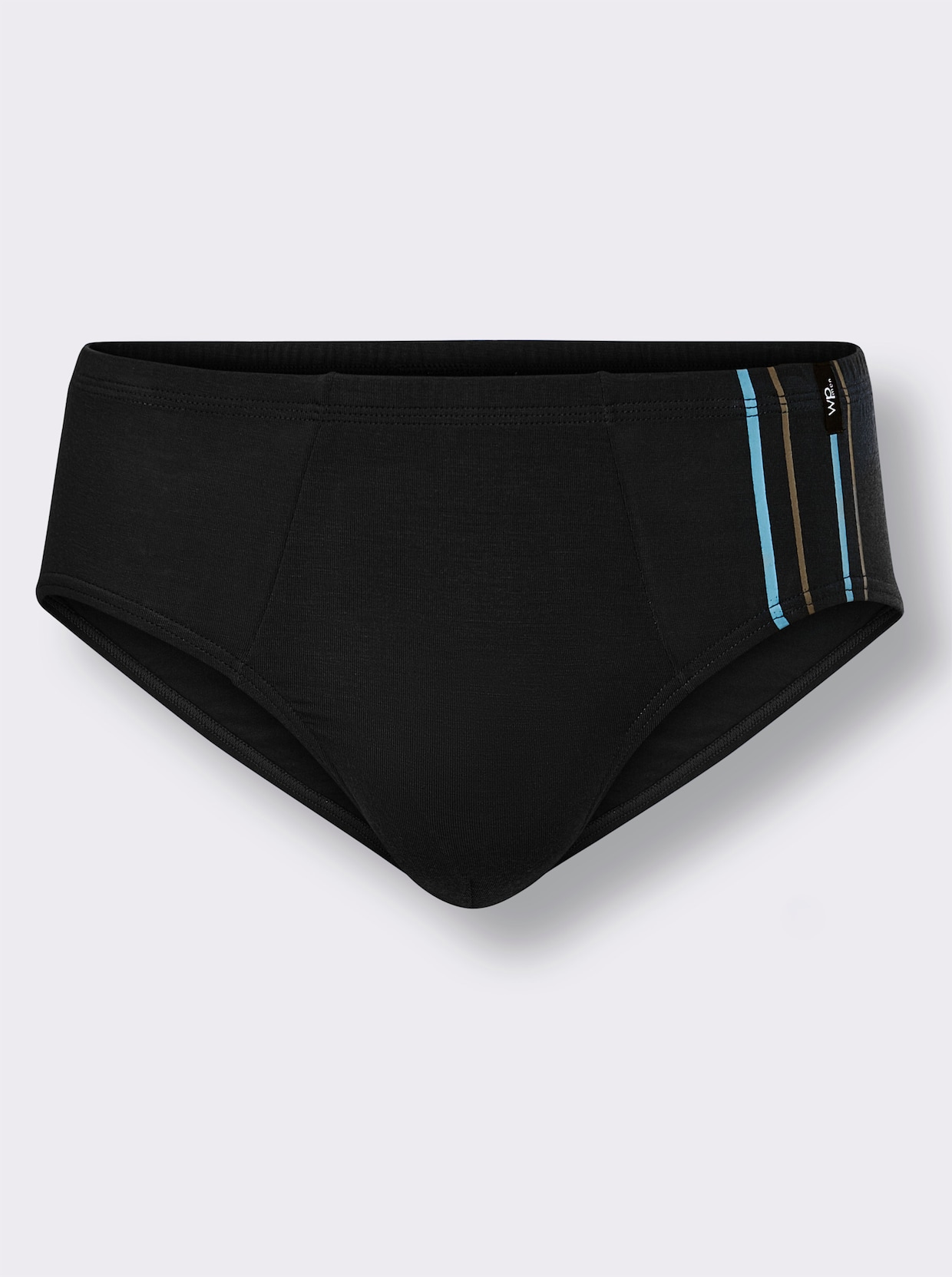 wäschepur men Slip - schwarz-aqua