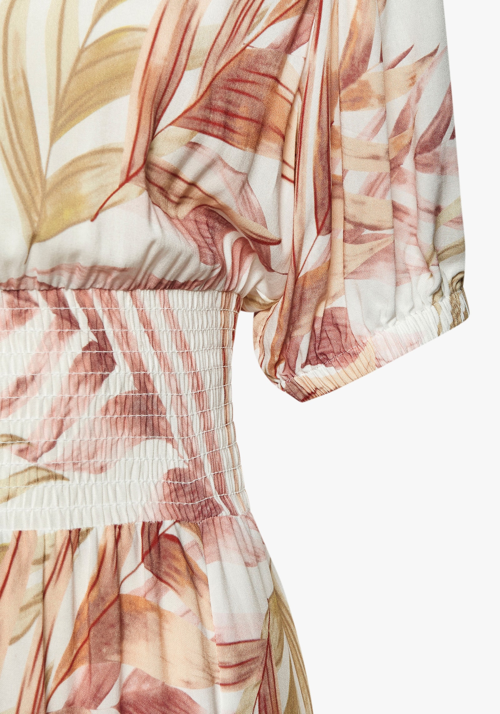 LASCANA Maxikleid - sand-orange bedruckt