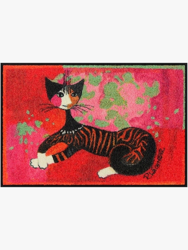 Salonloewe Fußmatte - rot-gemustert