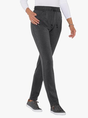 Jersey-Hose - anthrazit-meliert