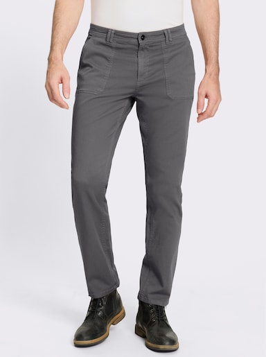 Marco Donati Hose in Twill-Qualität, enzymgewaschen - anthrazit