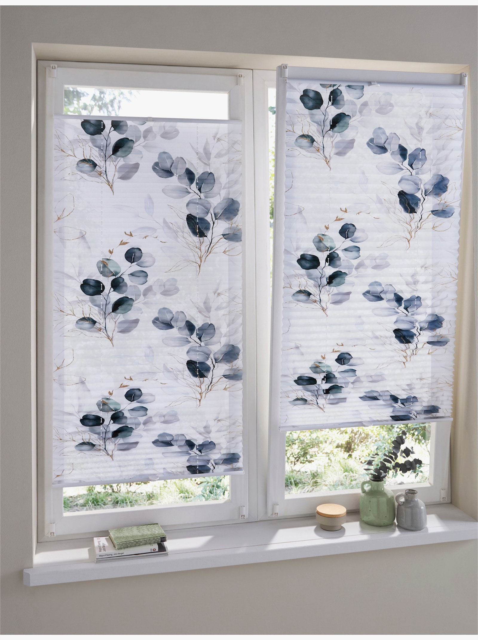 heine home Plisséjaloezie - wit geprint