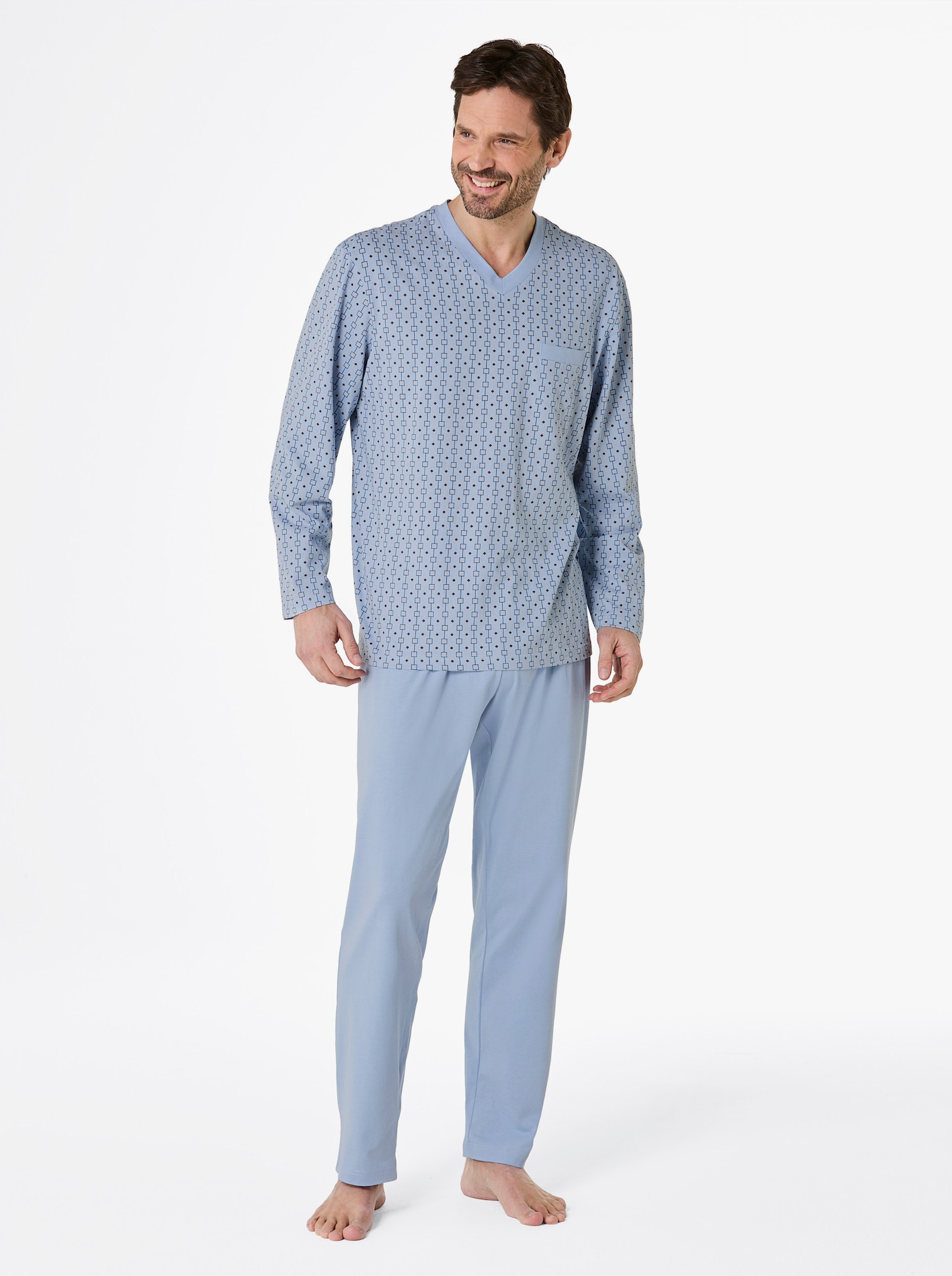 KINGsCLUB Pyjama in set van 2 - bleu gedessineerd