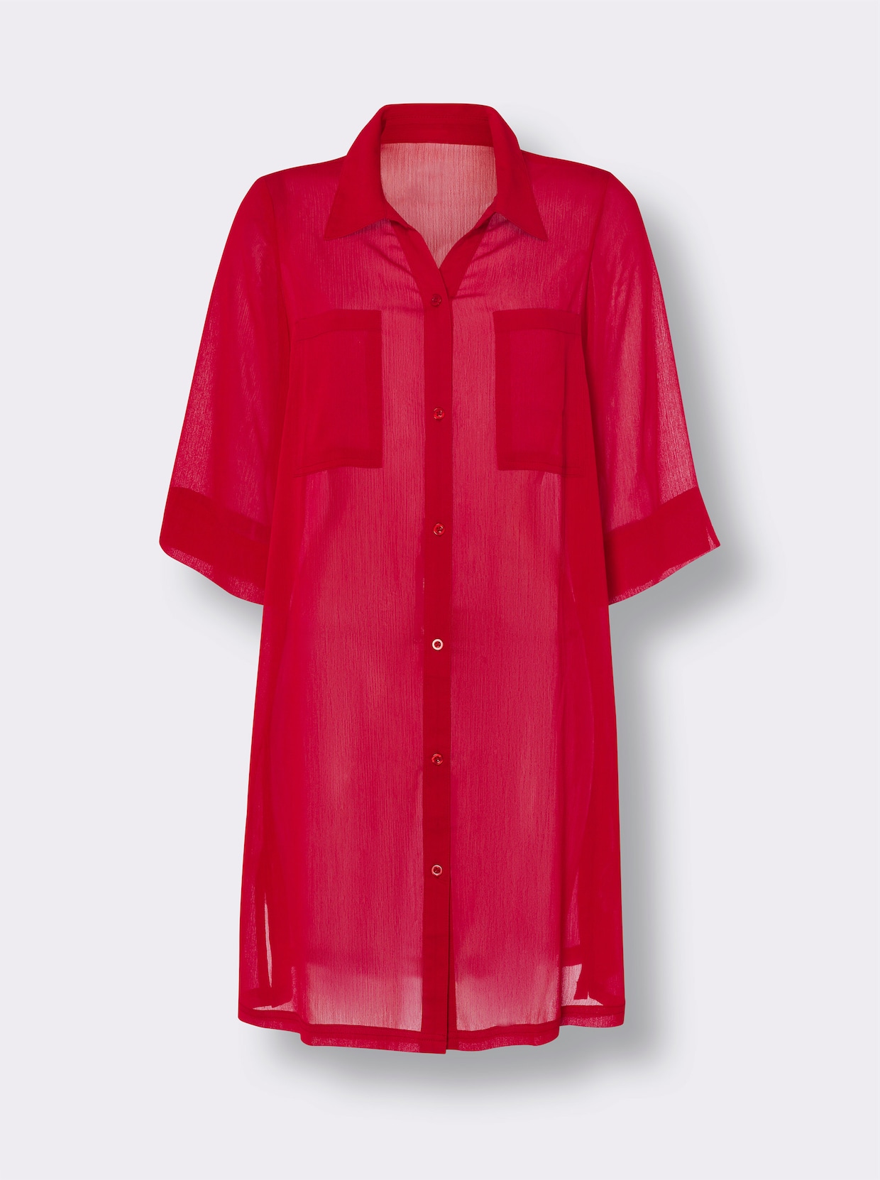 strandblouse - rood