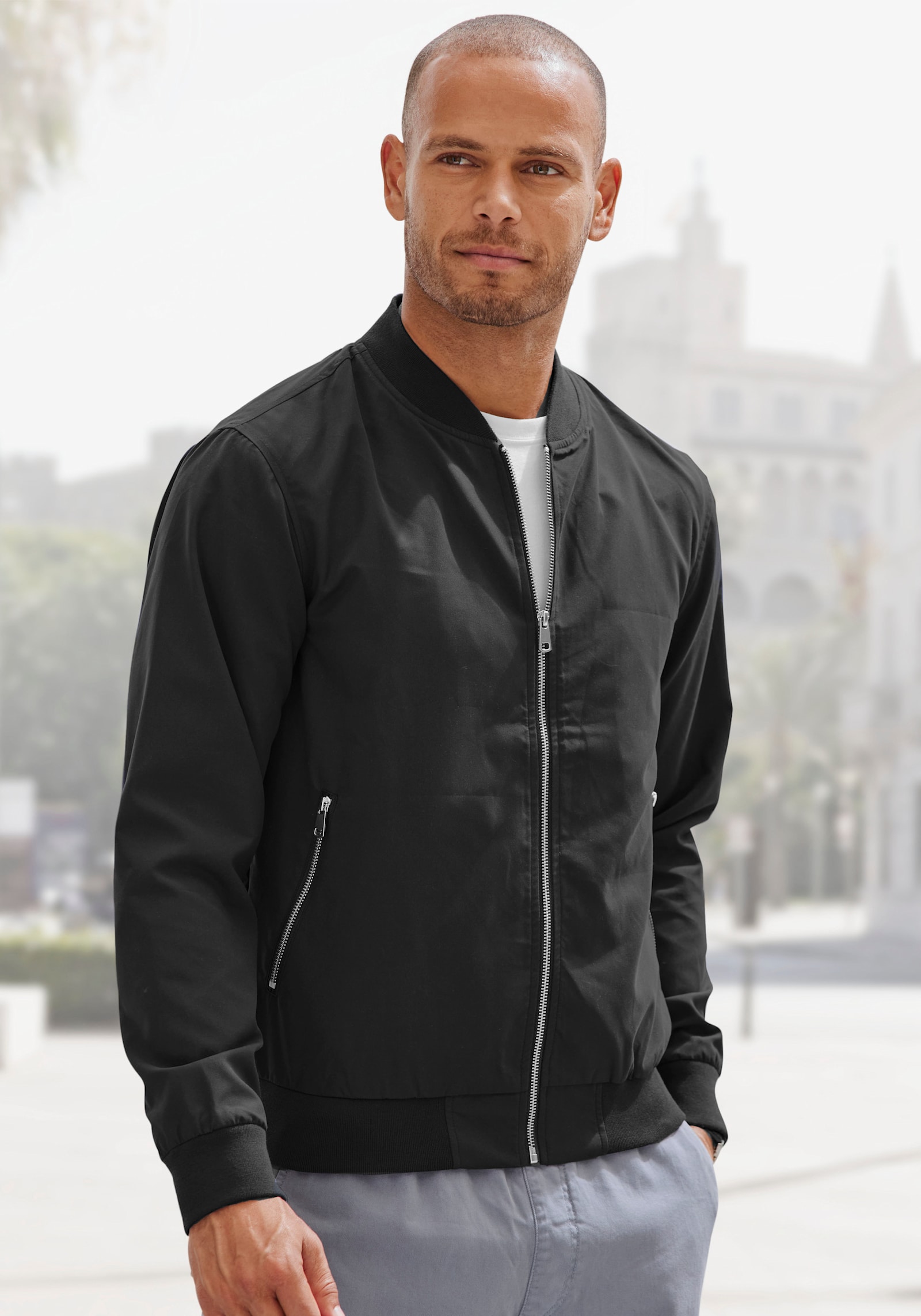 John Devin Bomberjacke - schwarz