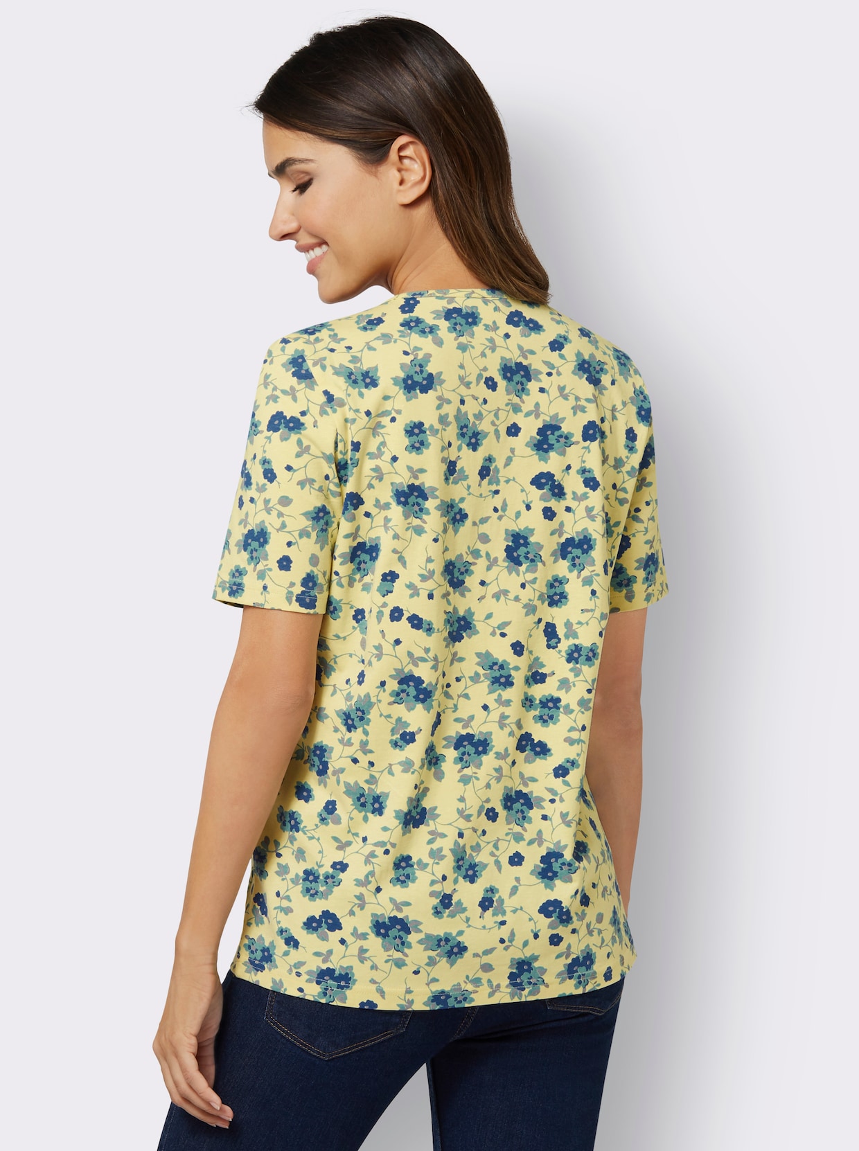 Shirt met korte mouwen - citroen bedrukt
