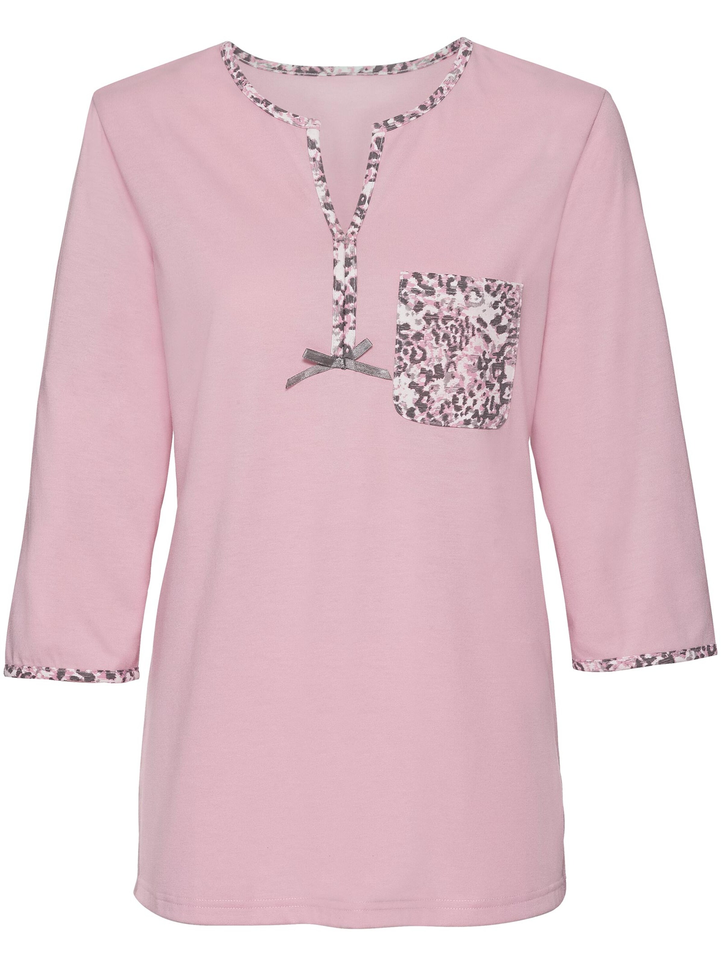 wäschepur Schlafanzug - rosé-grau-bedruckt