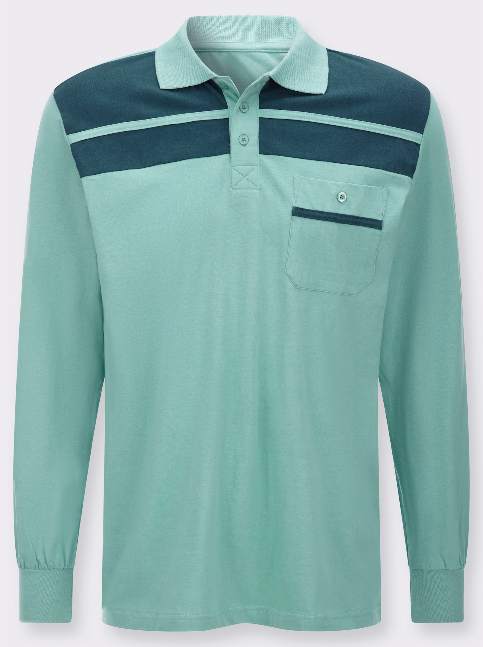 Pikétröja - salvia-petrol