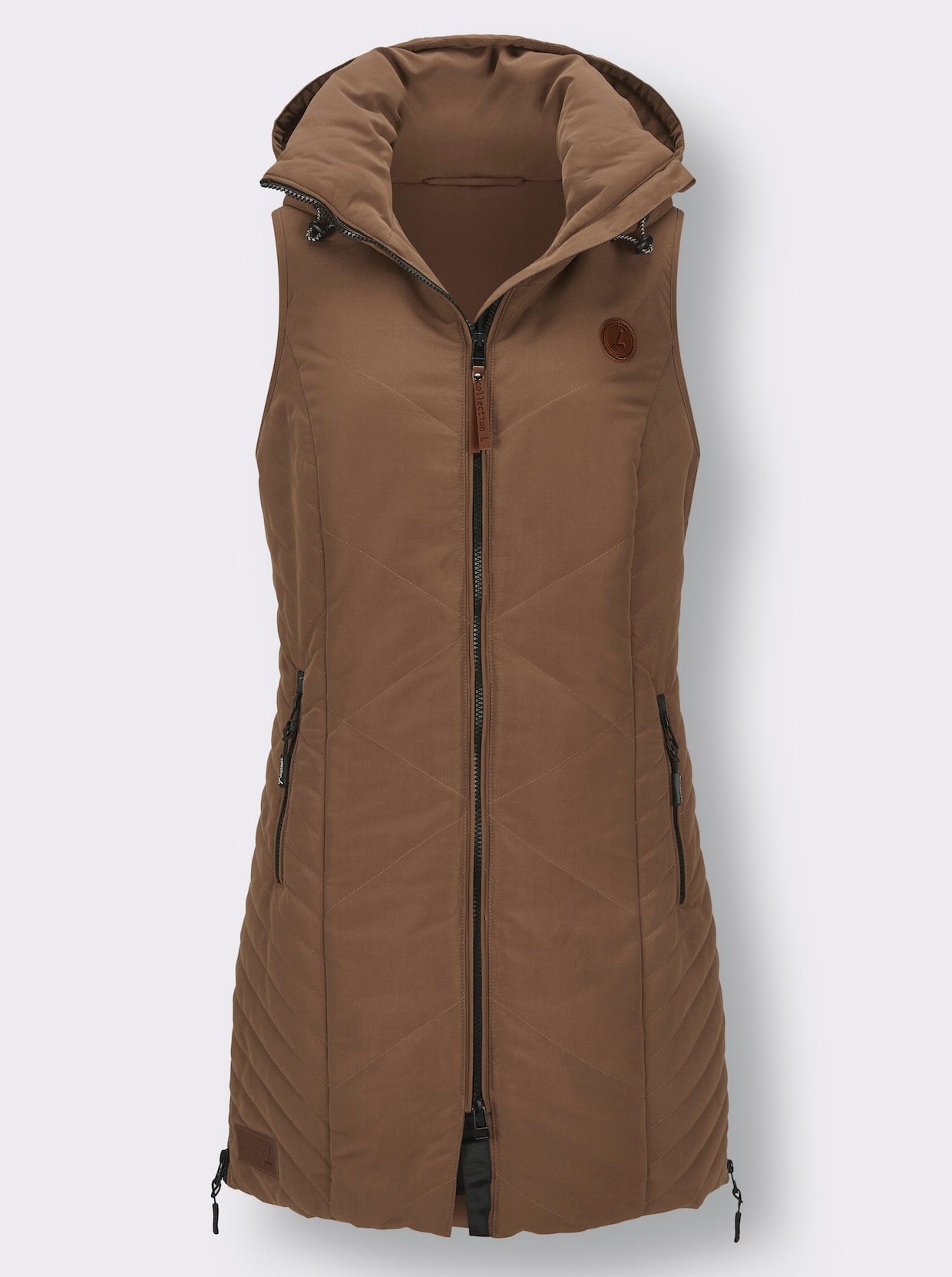 Lang vest - bruin