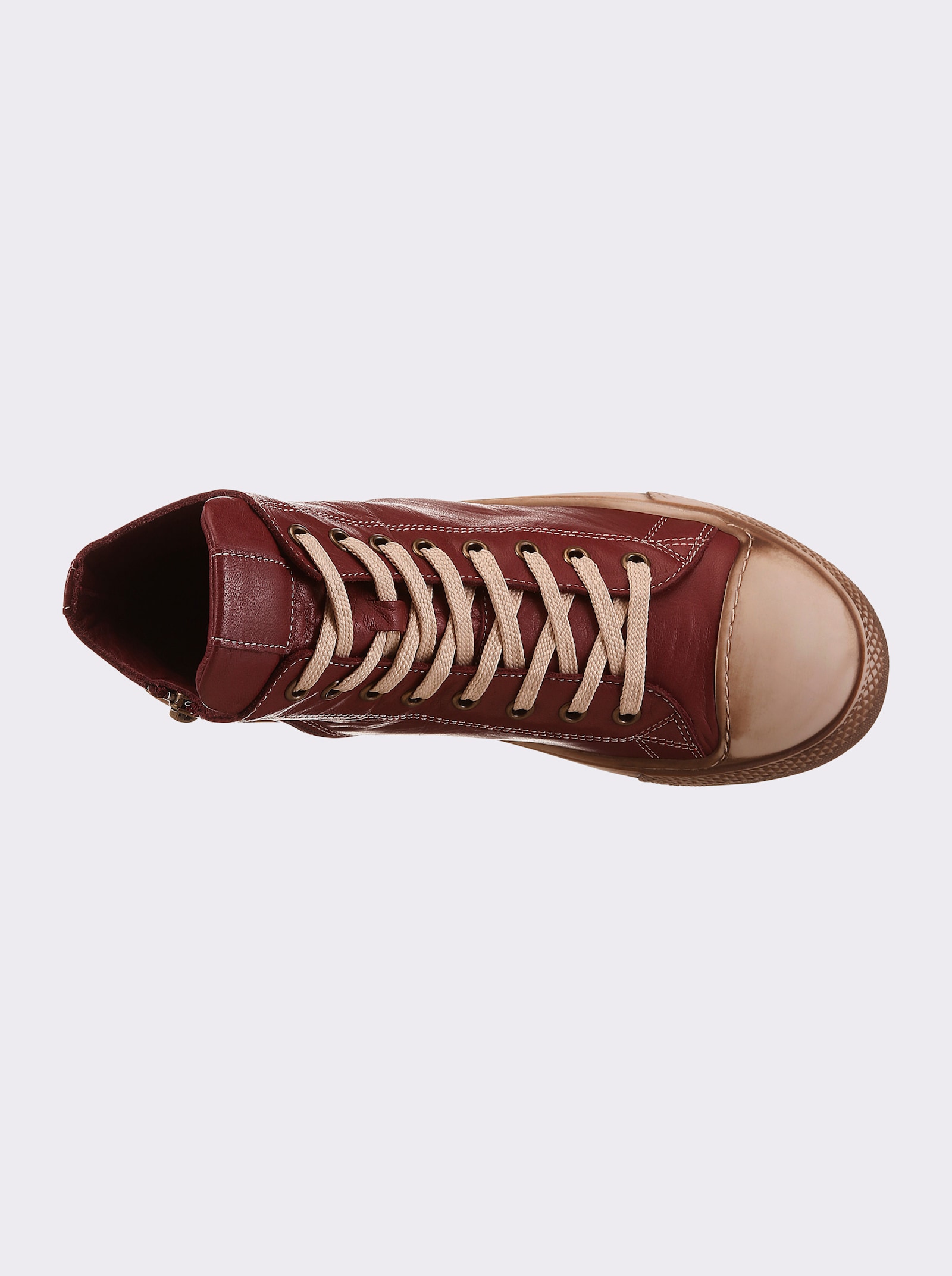 Andrea Conti Sneaker - bordeaux-taupe