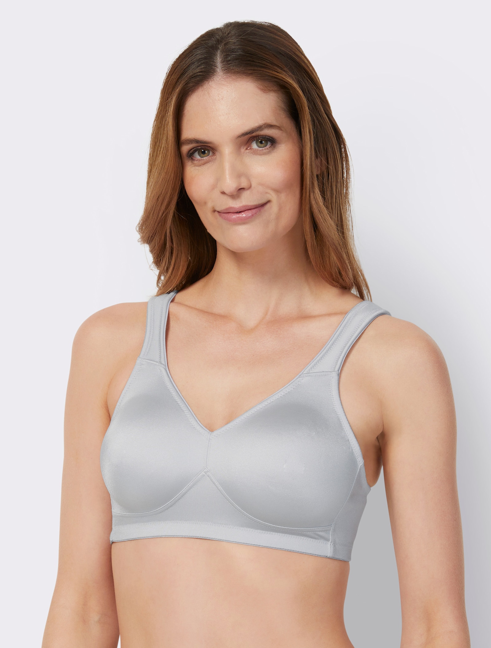 Speidel Beugelloze comfortbeha met dubbellaagse cups - lichtgrijs