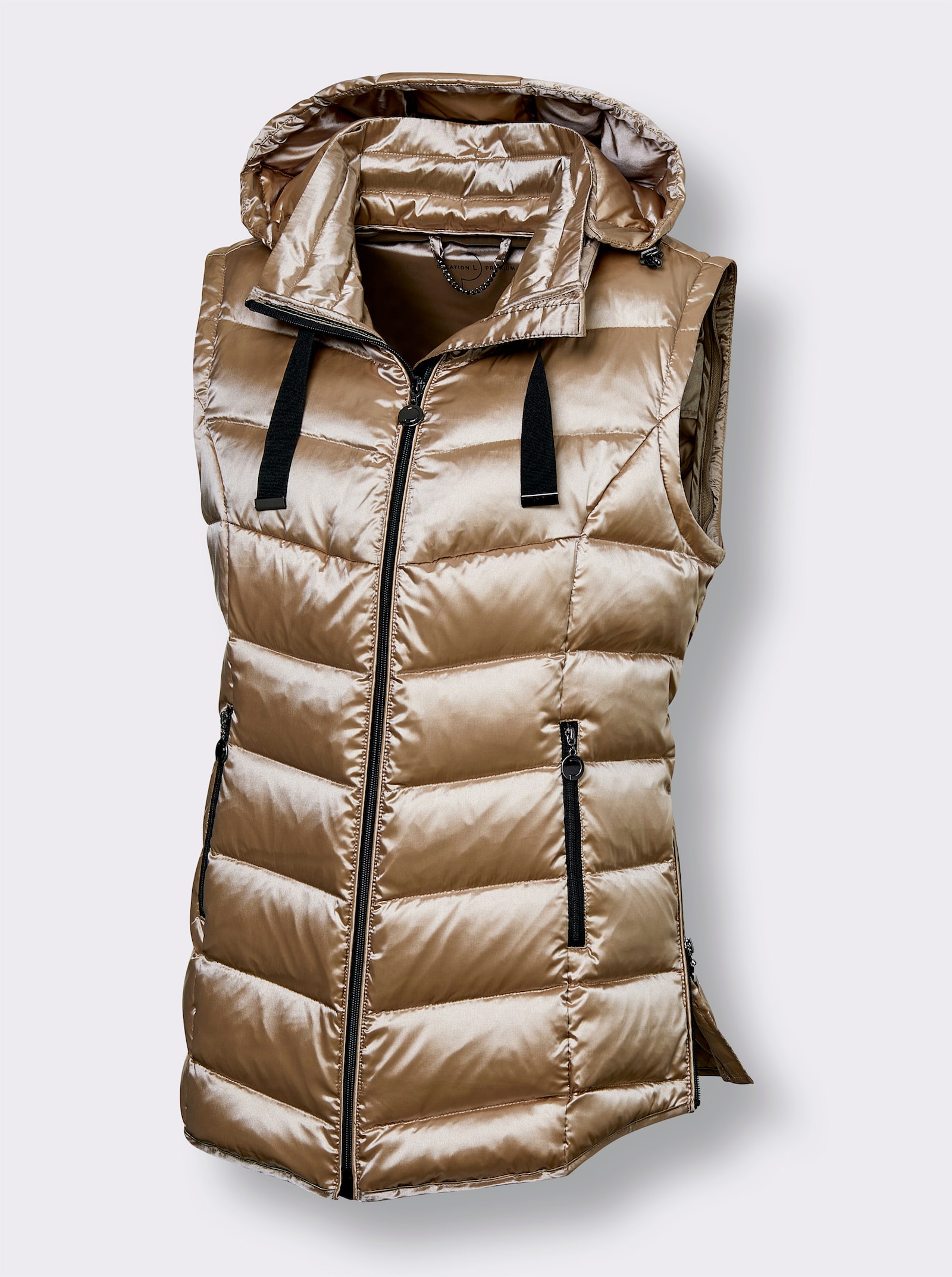 CREATION L PREMIUM Veste en duvet, 2 façons de la porter - beige