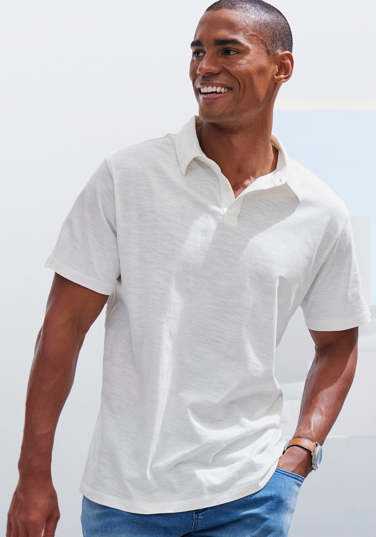 Poloshirt - offwhite
