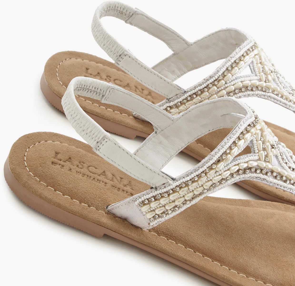 LASCANA Teenslipper - wit