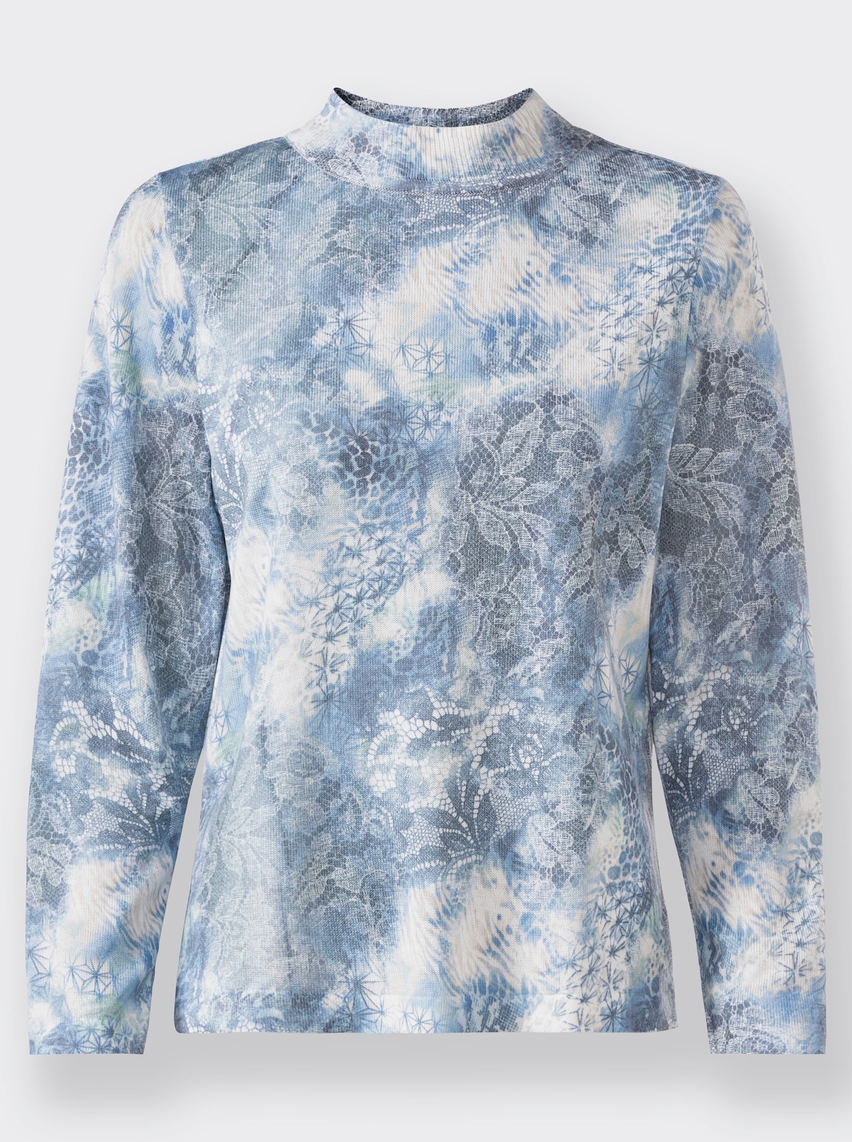 Pullover met lange mouwen - bleu geprint