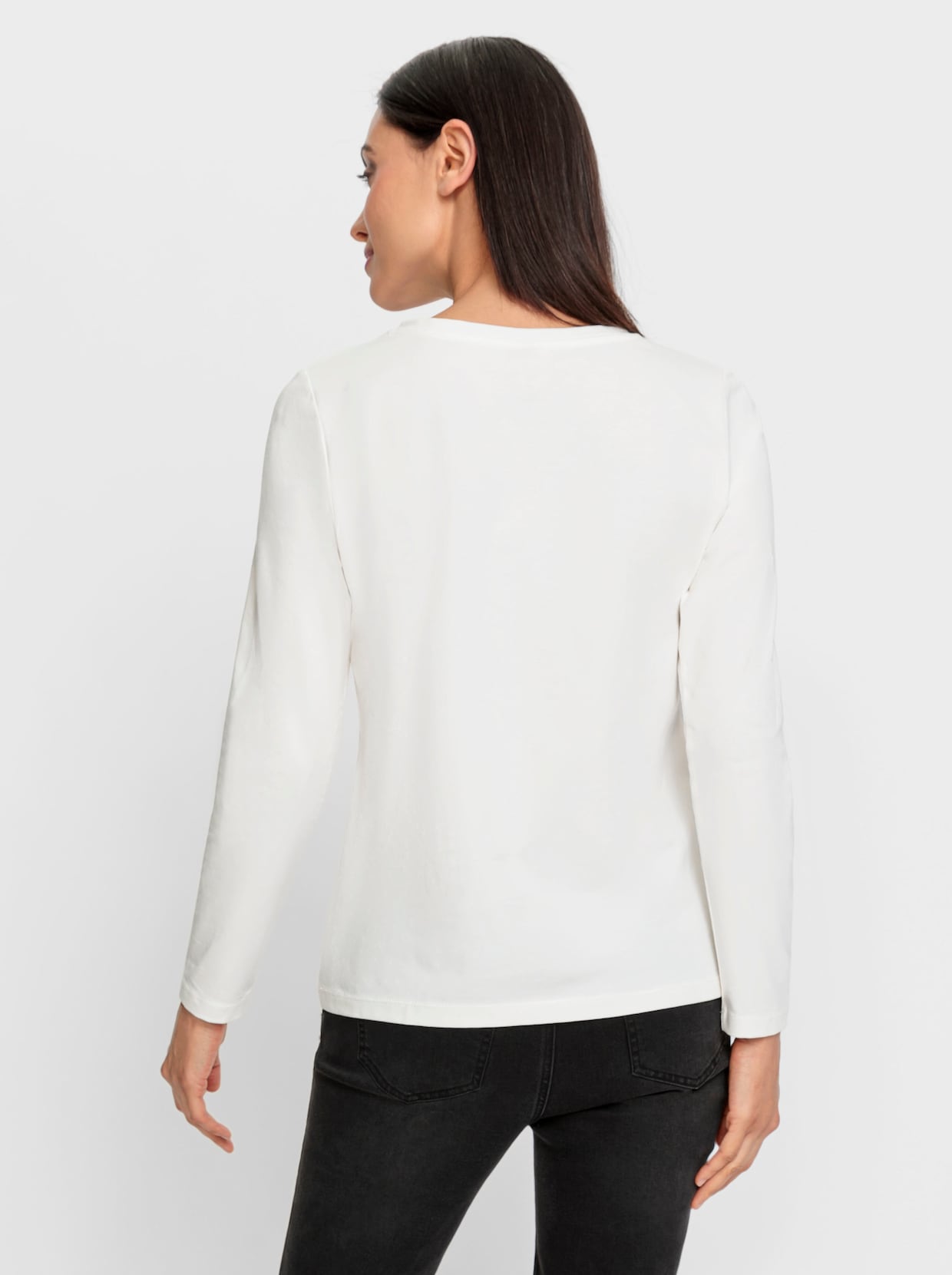 heine Shirt met print - ecru