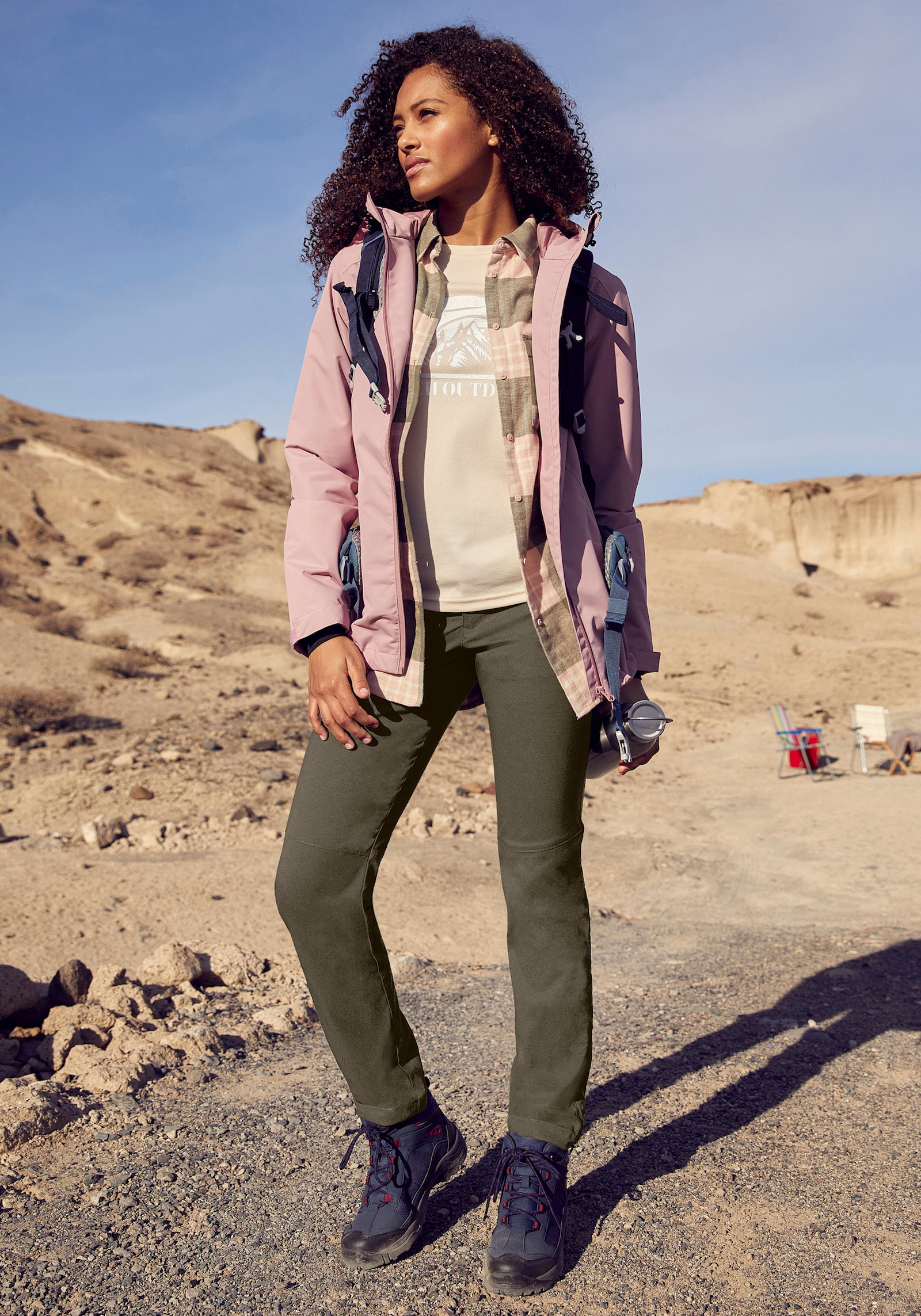 LASCANA ACTIVE Trekkingbroek - olijfgroen