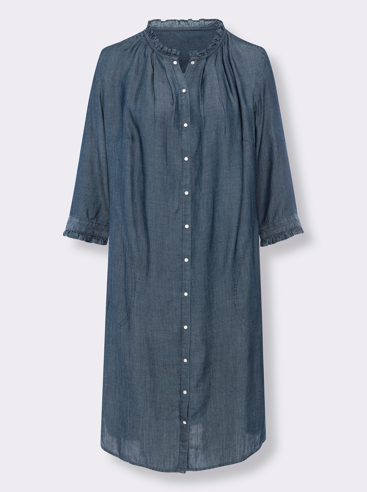 heine Robe tissée - bleu jean