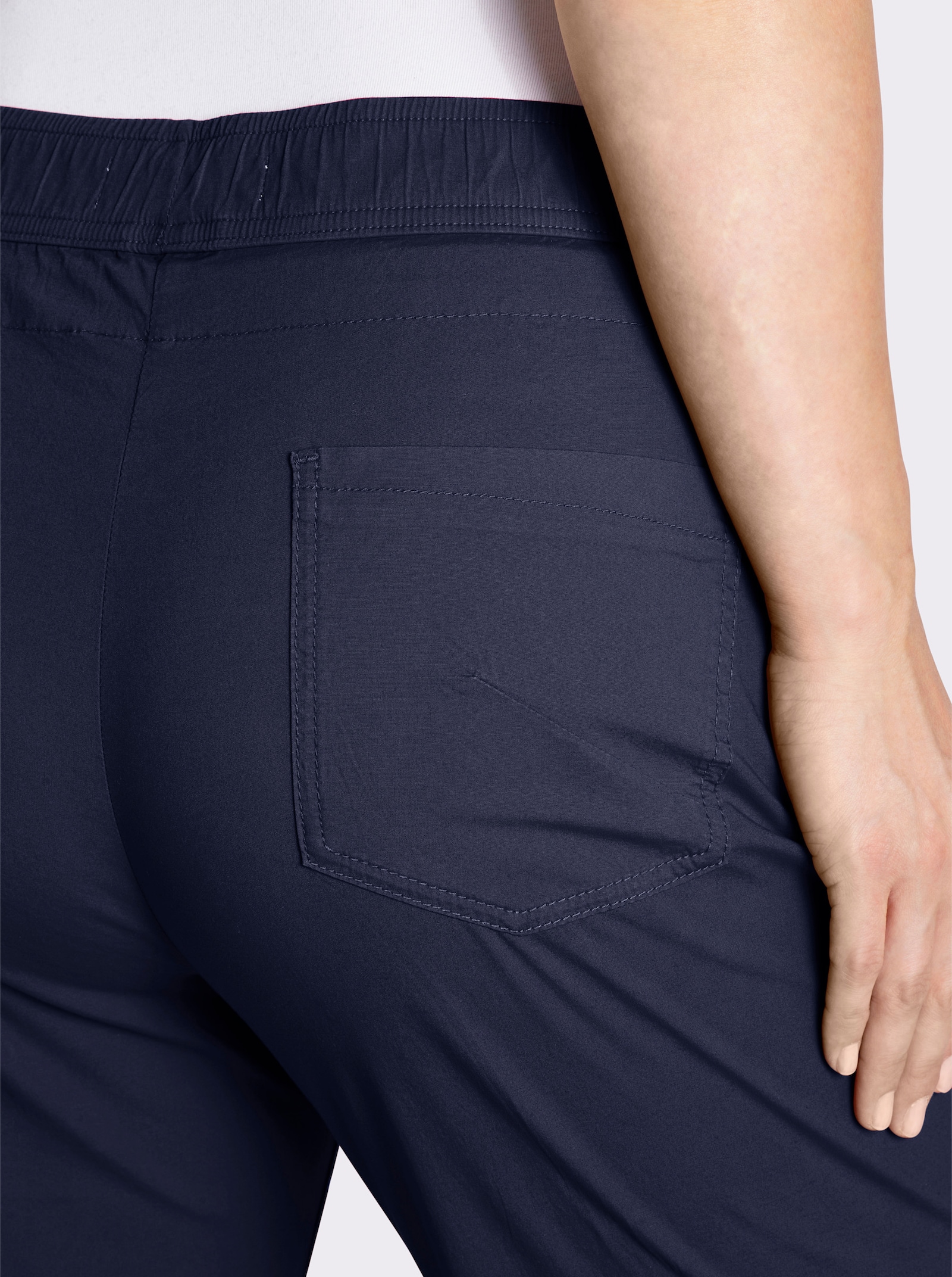  7/8-Hose mit Reißverschluss-Taschen - marine