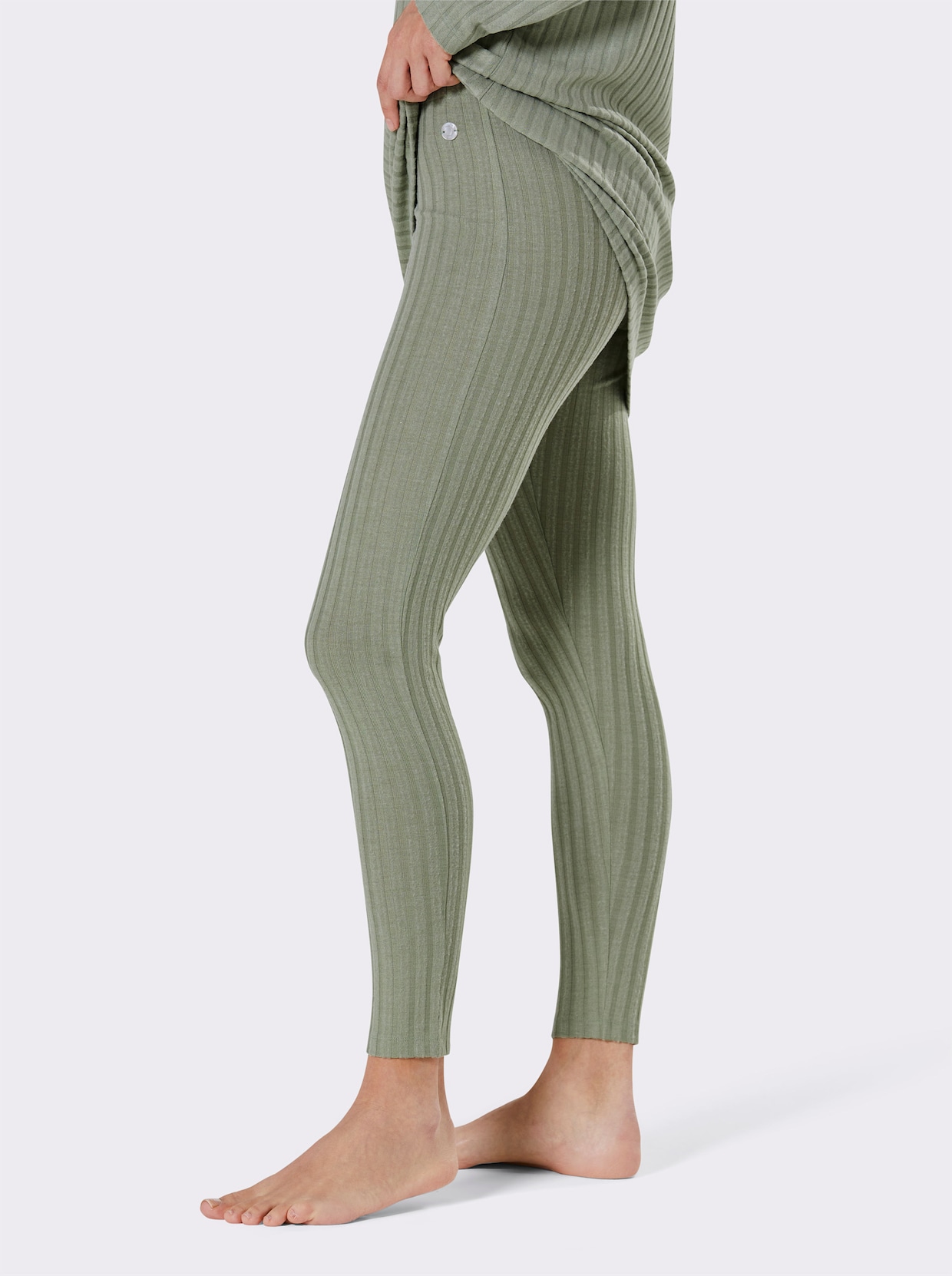 CREATION L PREMIUM Legging en modal - vert tilleul