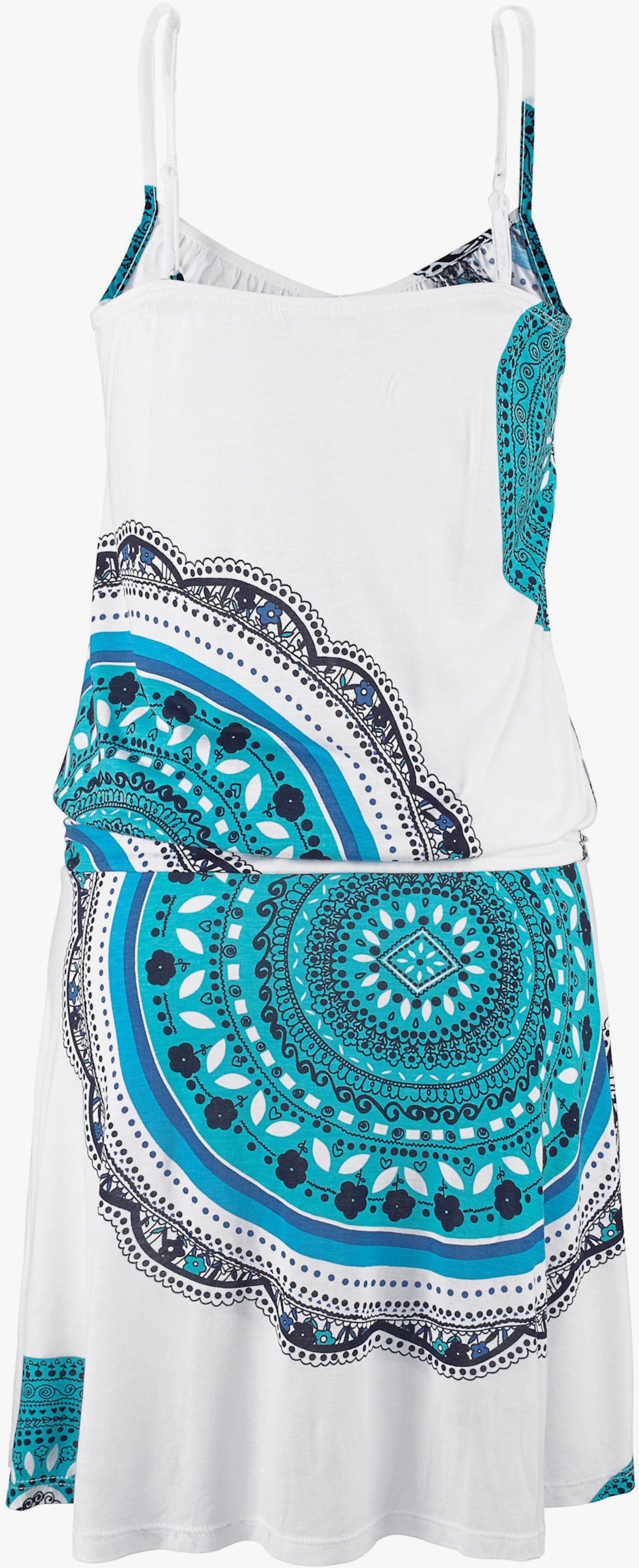 Beachtime Strandjurk - blauw geprint