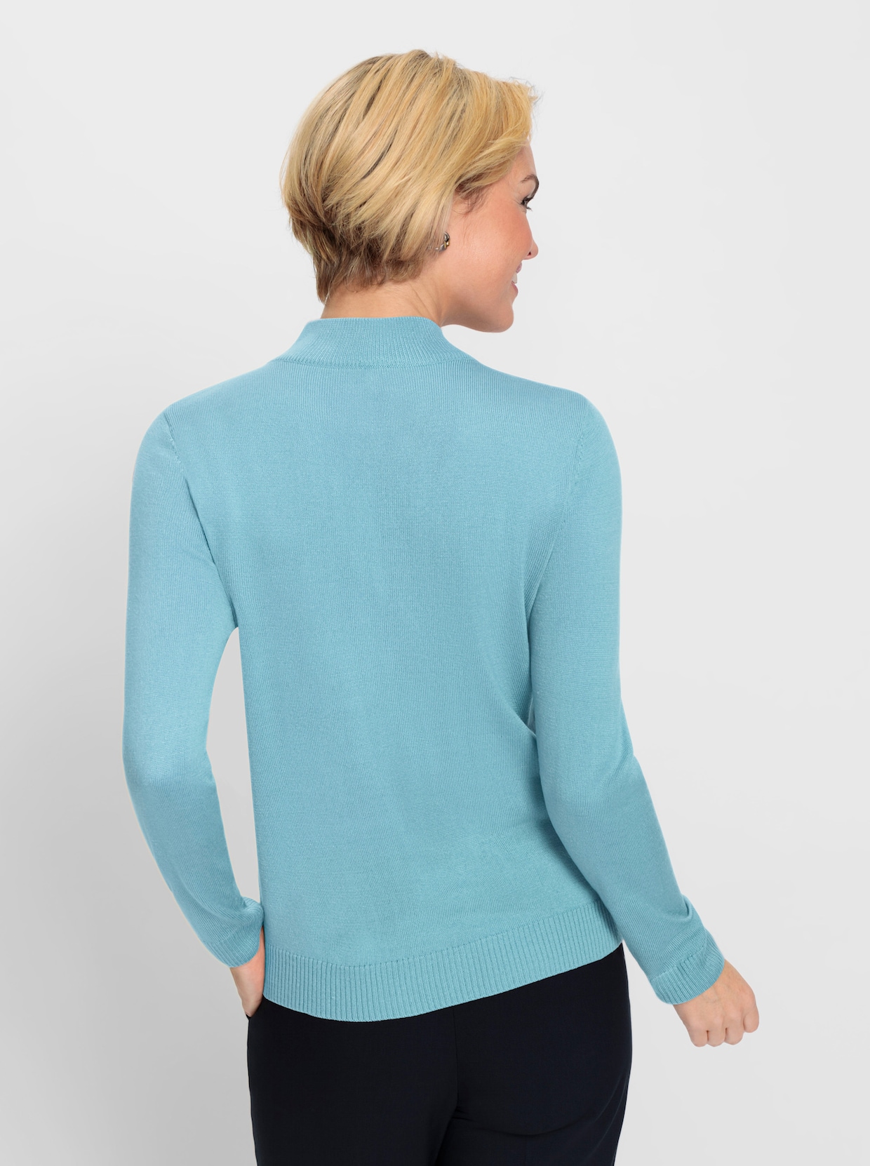 Pullover met lange mouwen - aquamarine