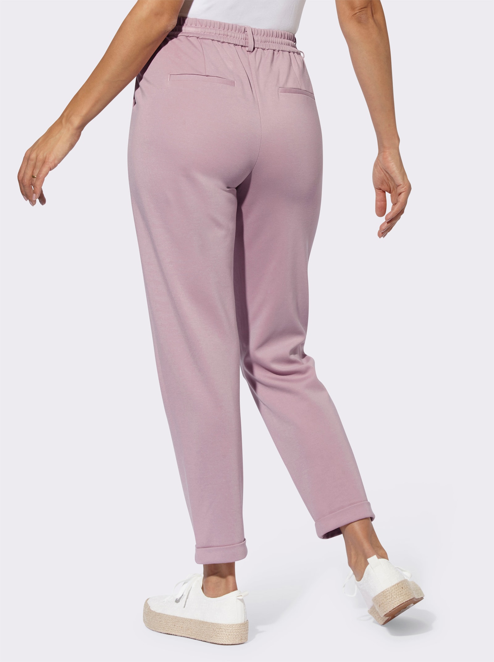 Jogg Pants in Interlock-Qualität - mauve