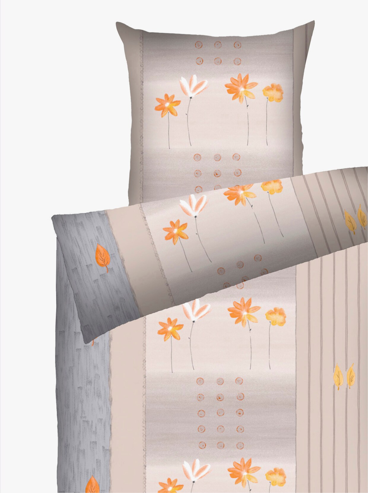 Dyckhoff Bedtextiel - beige/oranje