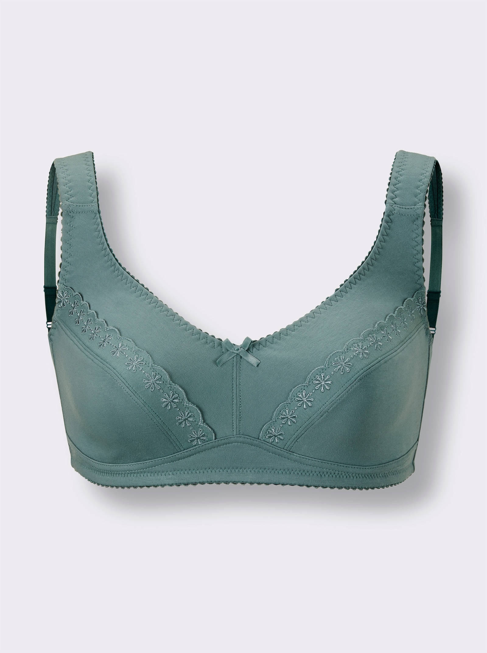 wäschepur Comfortbeha zonder beugel met kanten rand - mint