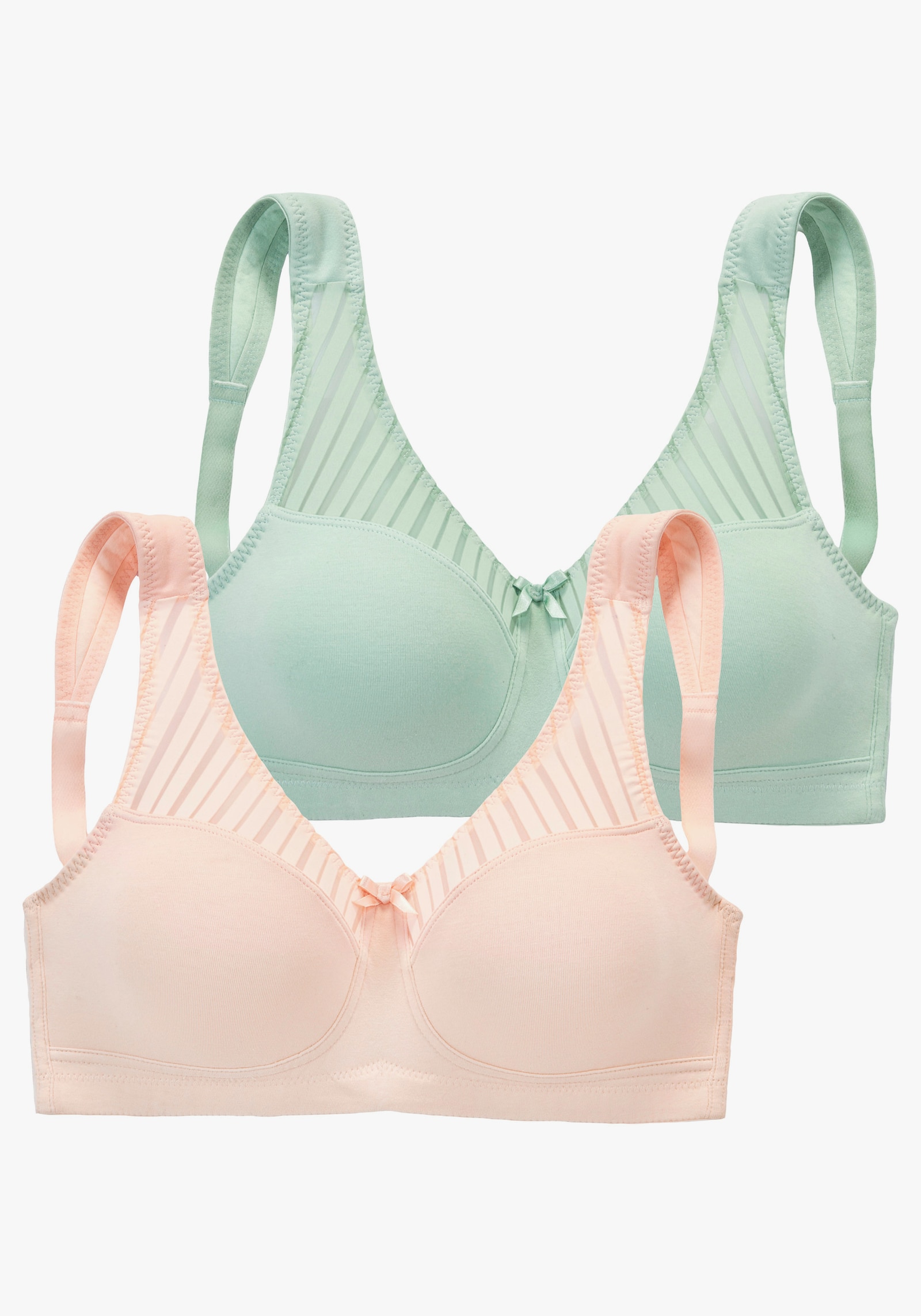 Nuance by Lascana Soft-BH - pistazie + rosé