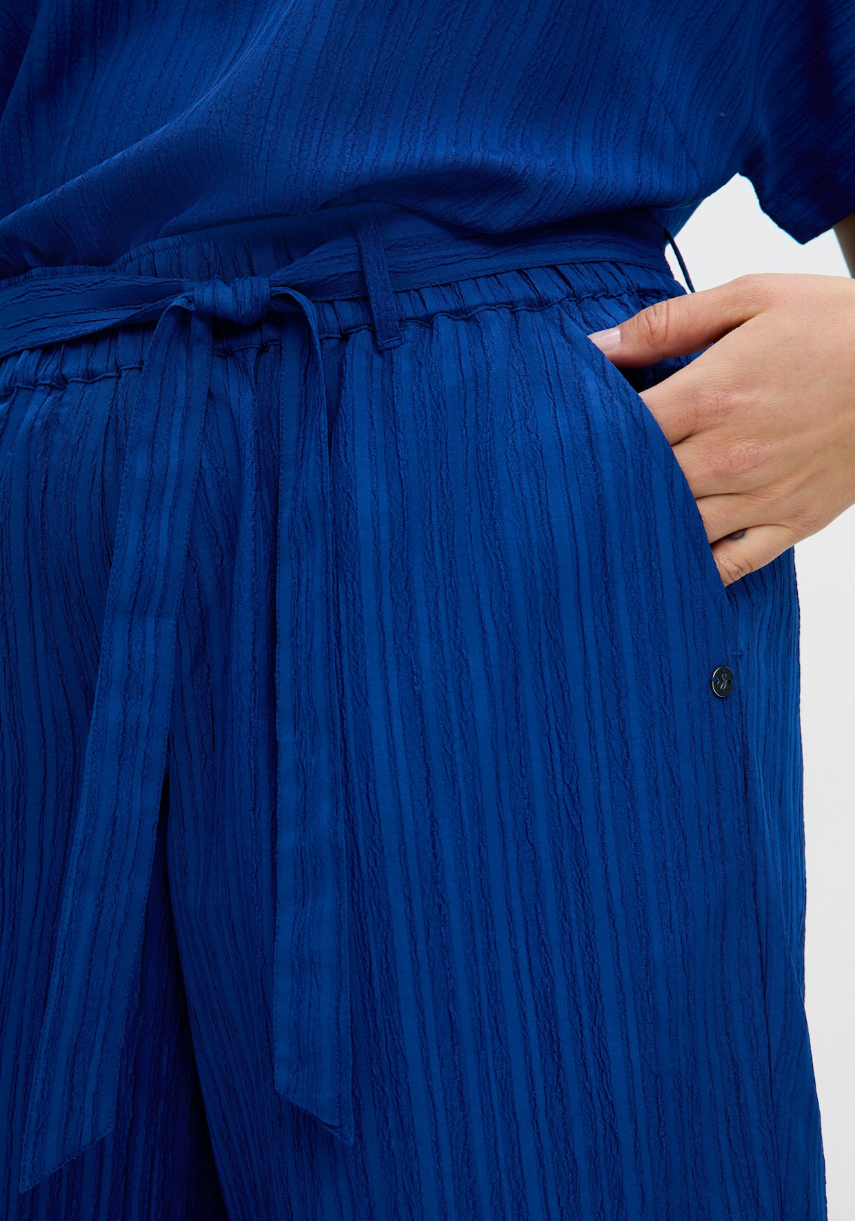 sheego Jeansbermudas - blaubeere