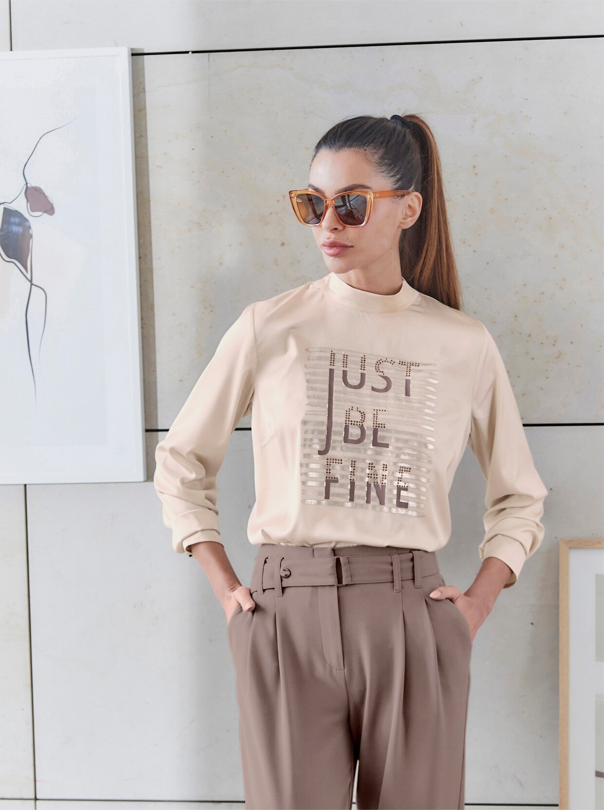 heine Bluse - elfenbein