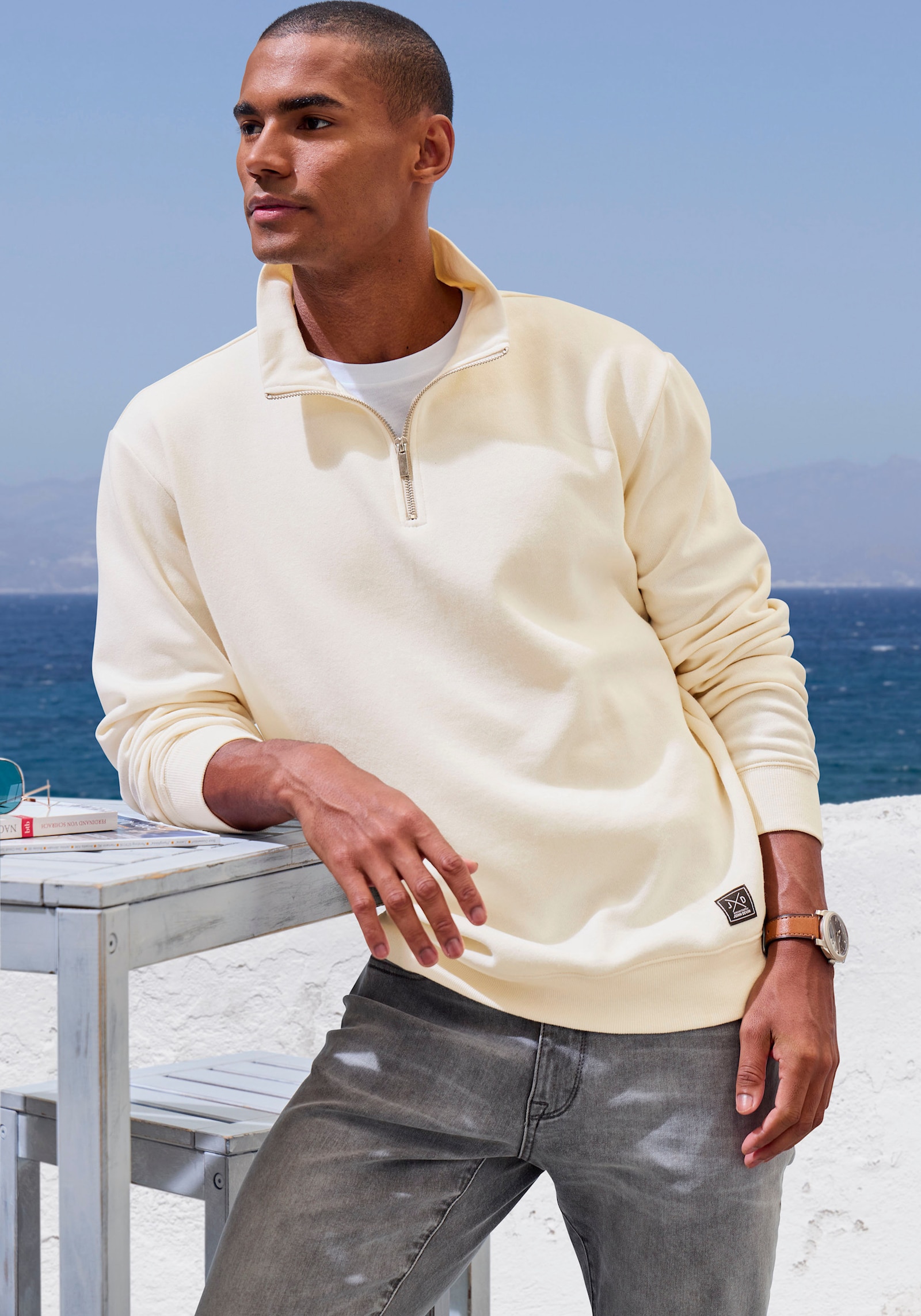 John Devin Sweatshirt - creme