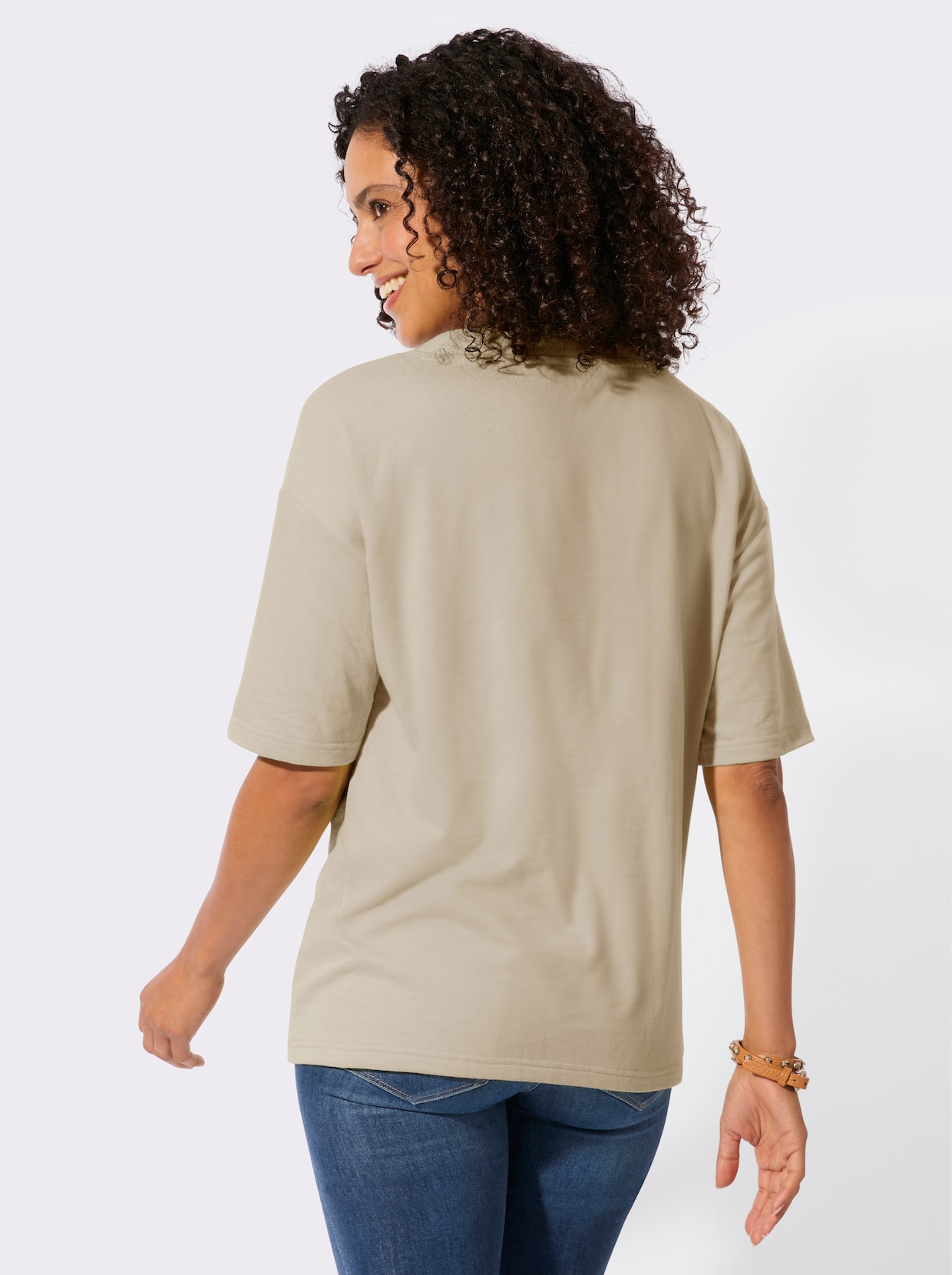 Sweatshirt - beige