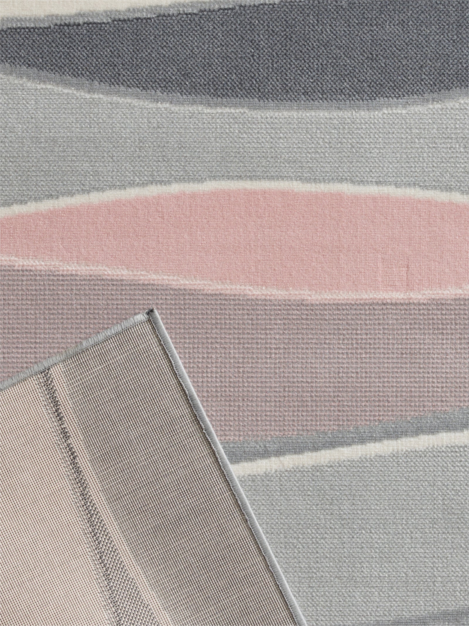 heine home Teppich - grau-rosa