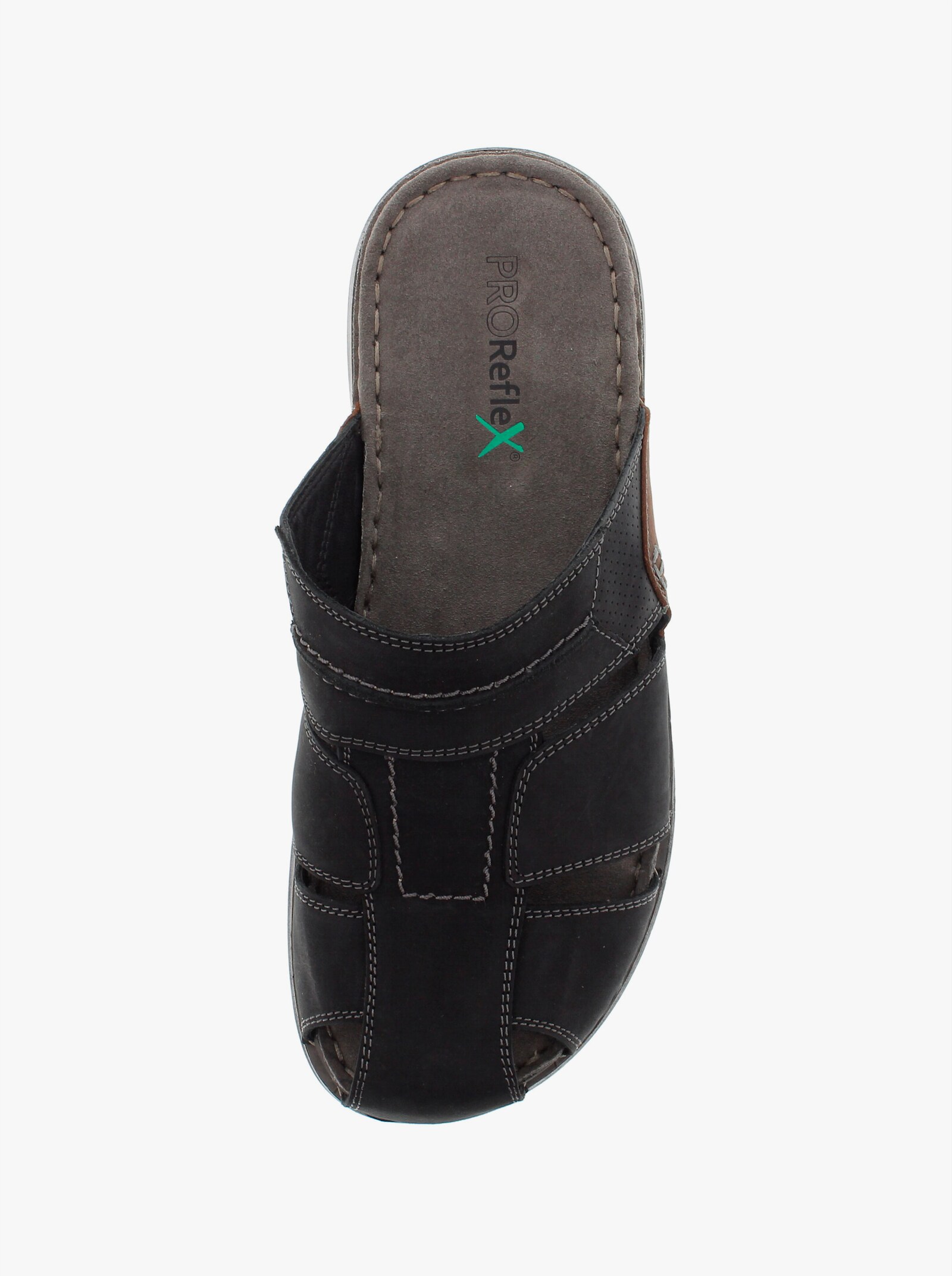 Reflexan Clog in aufwendiger Verarbeitung - schwarz