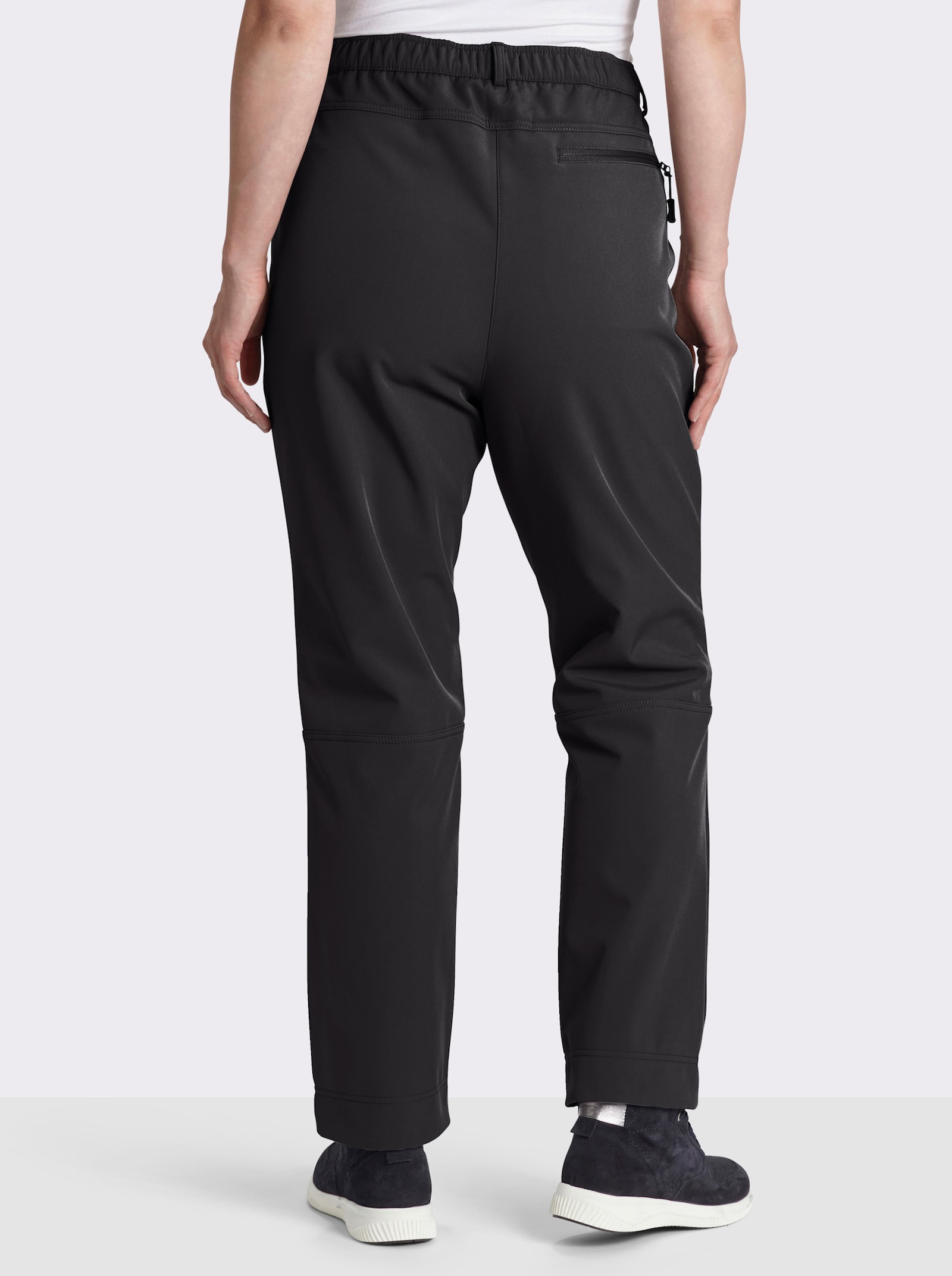 Softshellhose mit Fleece-Innenseite - schwarz