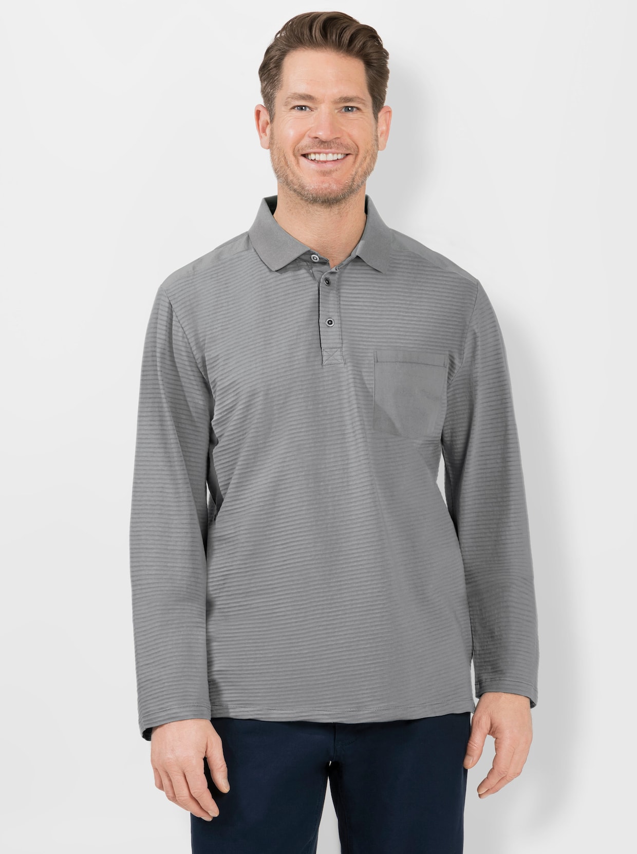 Marco Donati Longsleeve - steengrijs